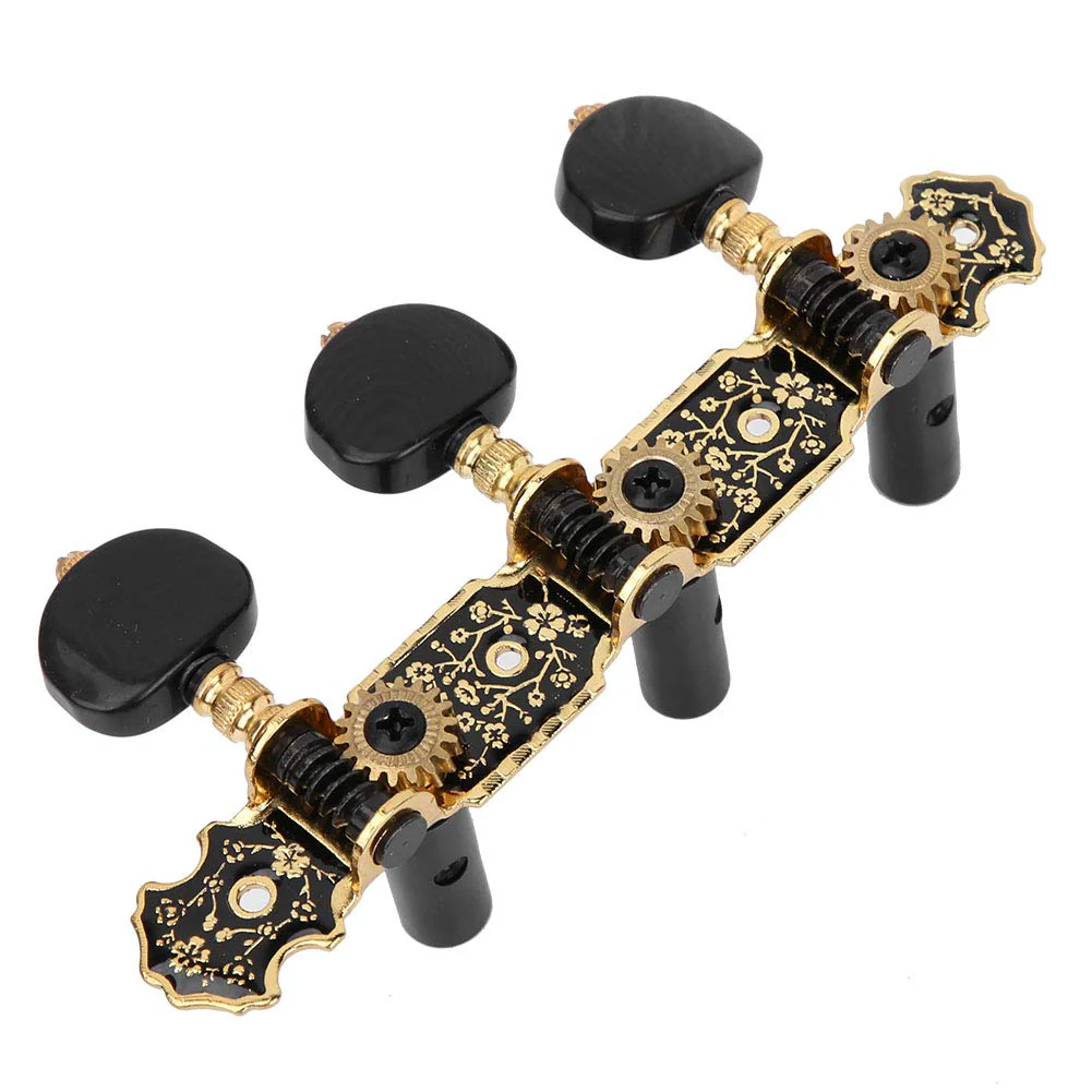 Tuning Peg for Classical Guitar, 1:18 Black Tuning Machine, Acoustic Guitar, Guitar Peg Machine Heads, Tuning Peg Replacement, 3L 3R Tuner for Acoustic Guitar, Electric Guitar - Image 3