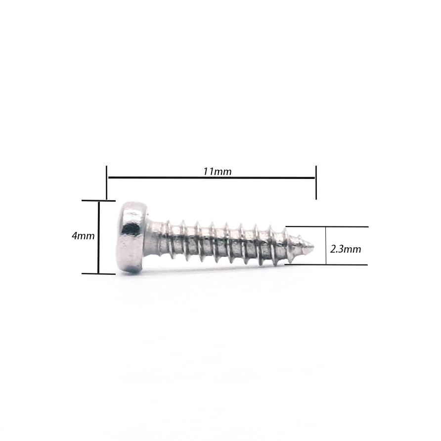 Tuning Peg Tuning Key Screws Machine Heads Guitar Tuner Mounting Screws for Electric/Acoustic Guitar Bass 11 x 2 mm (Chrome 50 Pack) Chrome 50 Pack - Image 3