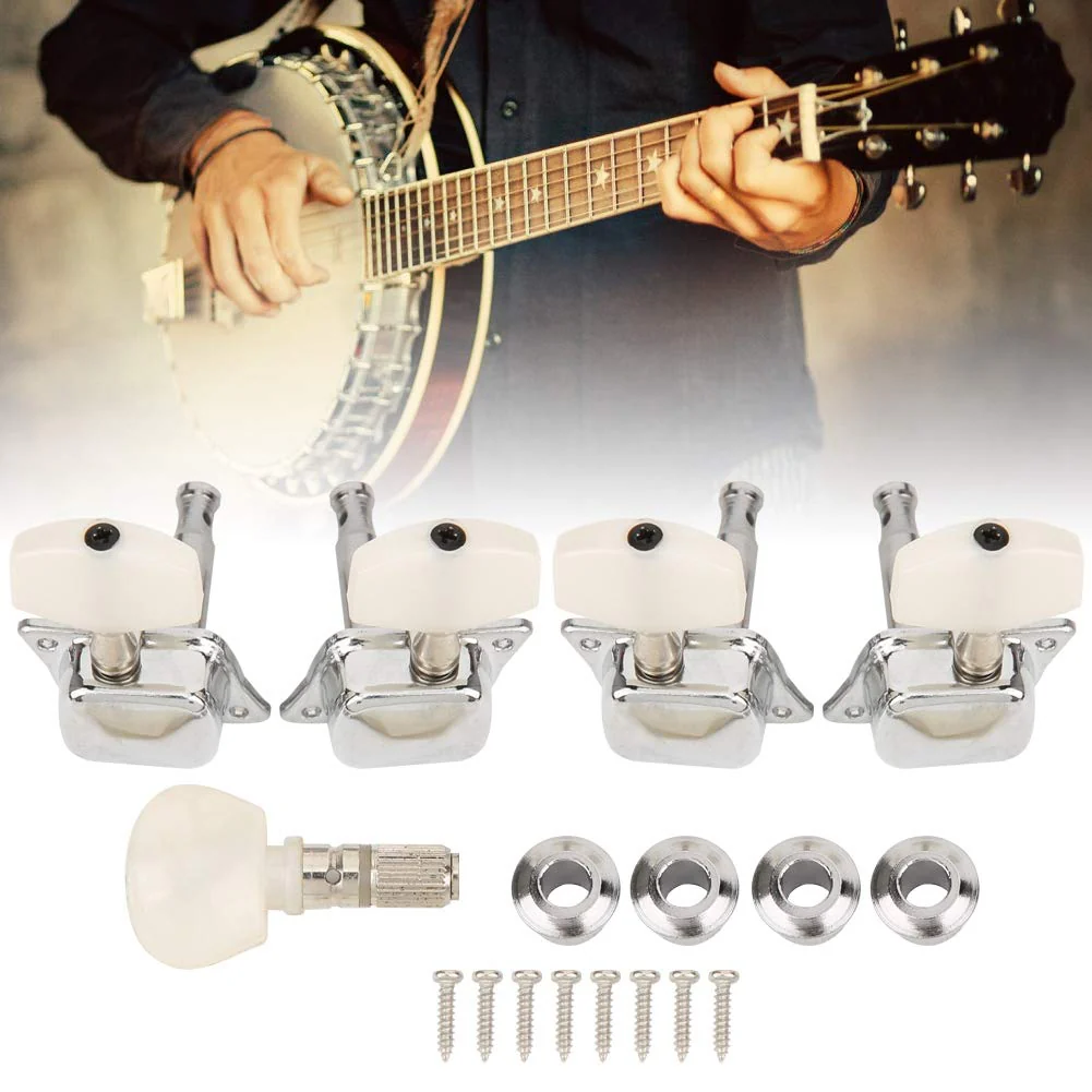 Tuning Pegs, Banjo Head Tuning Knob Semi Closed String 4+1 Musical Instrument Accessories Banjo Tuners - Image 8