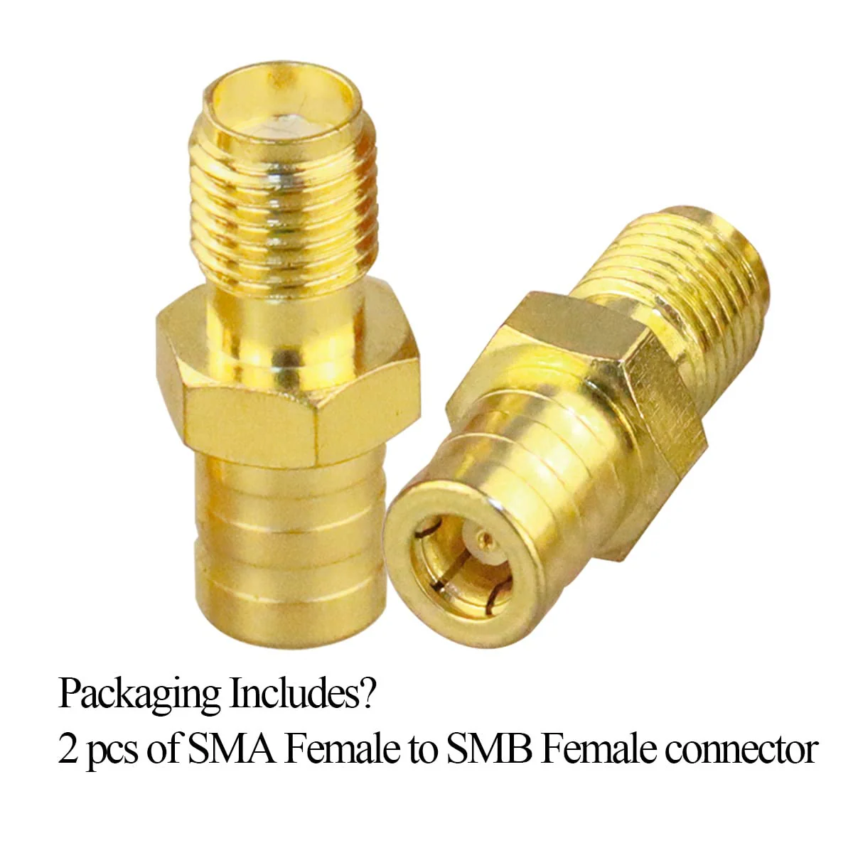 TUOLNK SMA to SMB Adapter SMB Female to SMA Female Coax Connector for Coaxial Cable Radio Antenna 2pcs SMA Female to SMB Female - Image 7