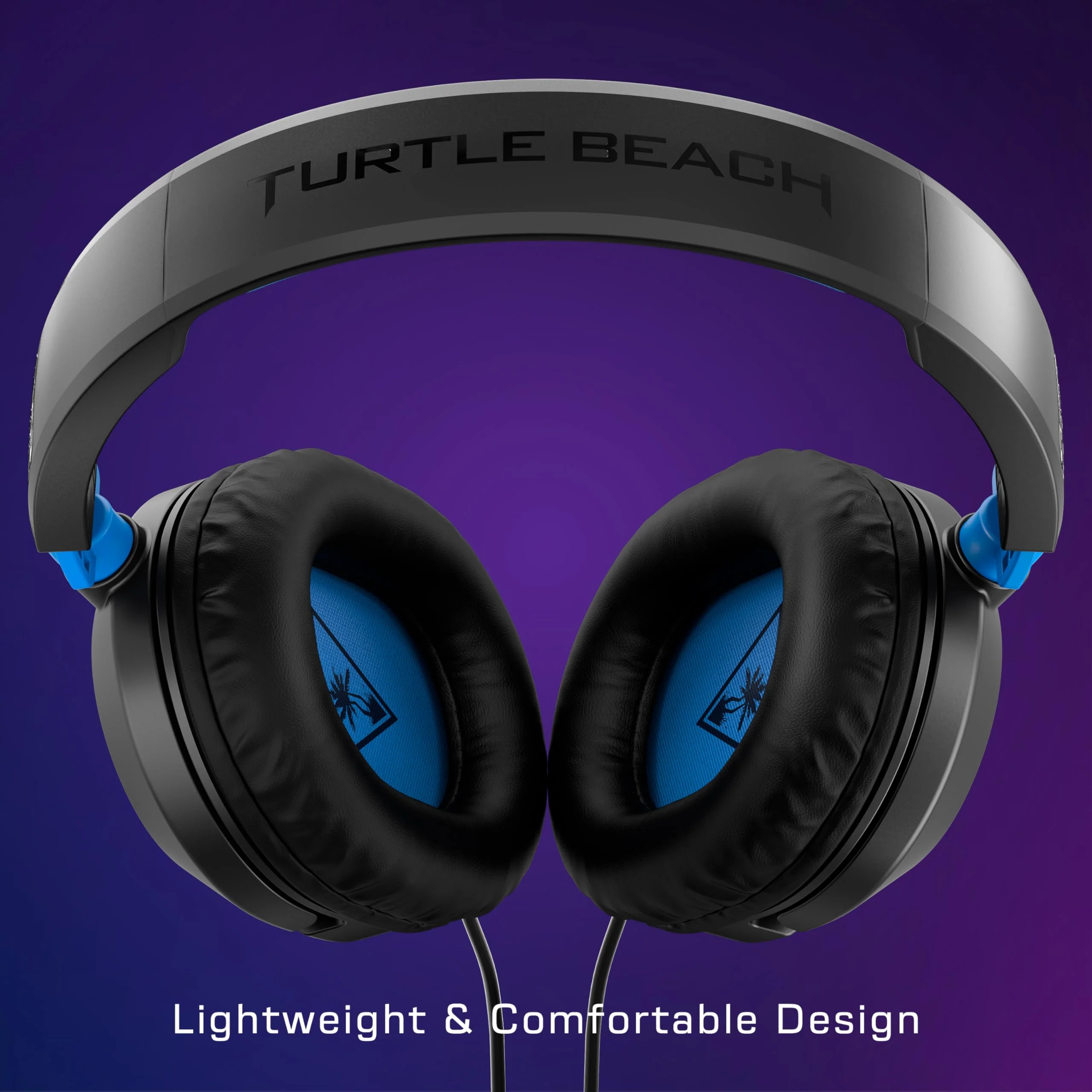 Turtle Beach Recon 50 PlayStation Gaming Headset - PS5, PS4, Xbox Series X, Xbox Series S, Xbox One, Mobile & PC with 3.5mm - Removable Mic, 40mm Speakers Black / Blue - Image 2