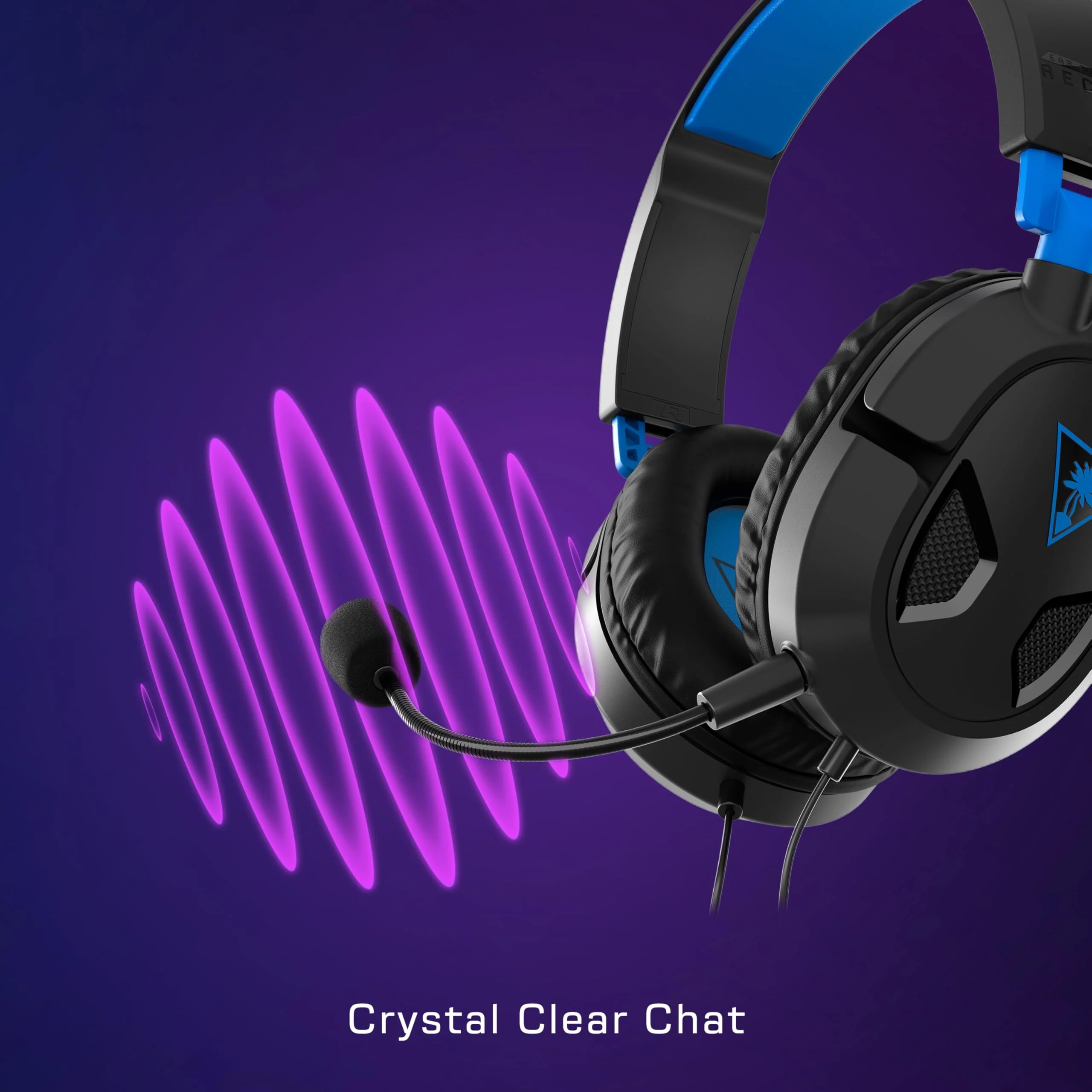 Turtle Beach Recon 50 PlayStation Gaming Headset - PS5, PS4, Xbox Series X, Xbox Series S, Xbox One, Mobile & PC with 3.5mm - Removable Mic, 40mm Speakers Black / Blue - Image 5