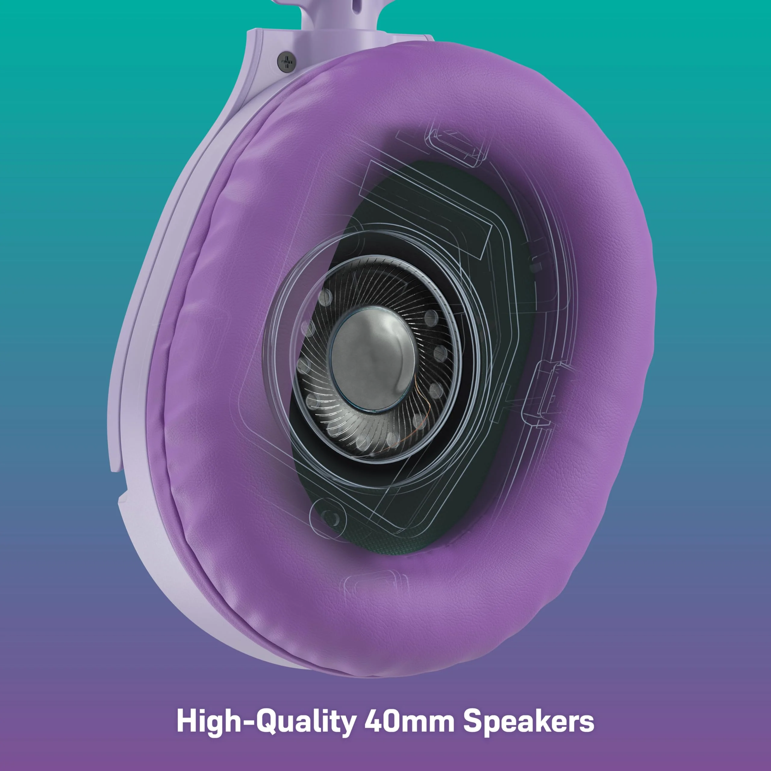 Turtle Beach Recon 70 Multiplatform Gaming Headset for Xbox Series X S, Xbox One, PS5, PS4, PlayStation, Mobile & PC with 3.5mm - Flip-to-Mute Mic, 40mm Speakers, Lightweight Design, Lavender - Image 2