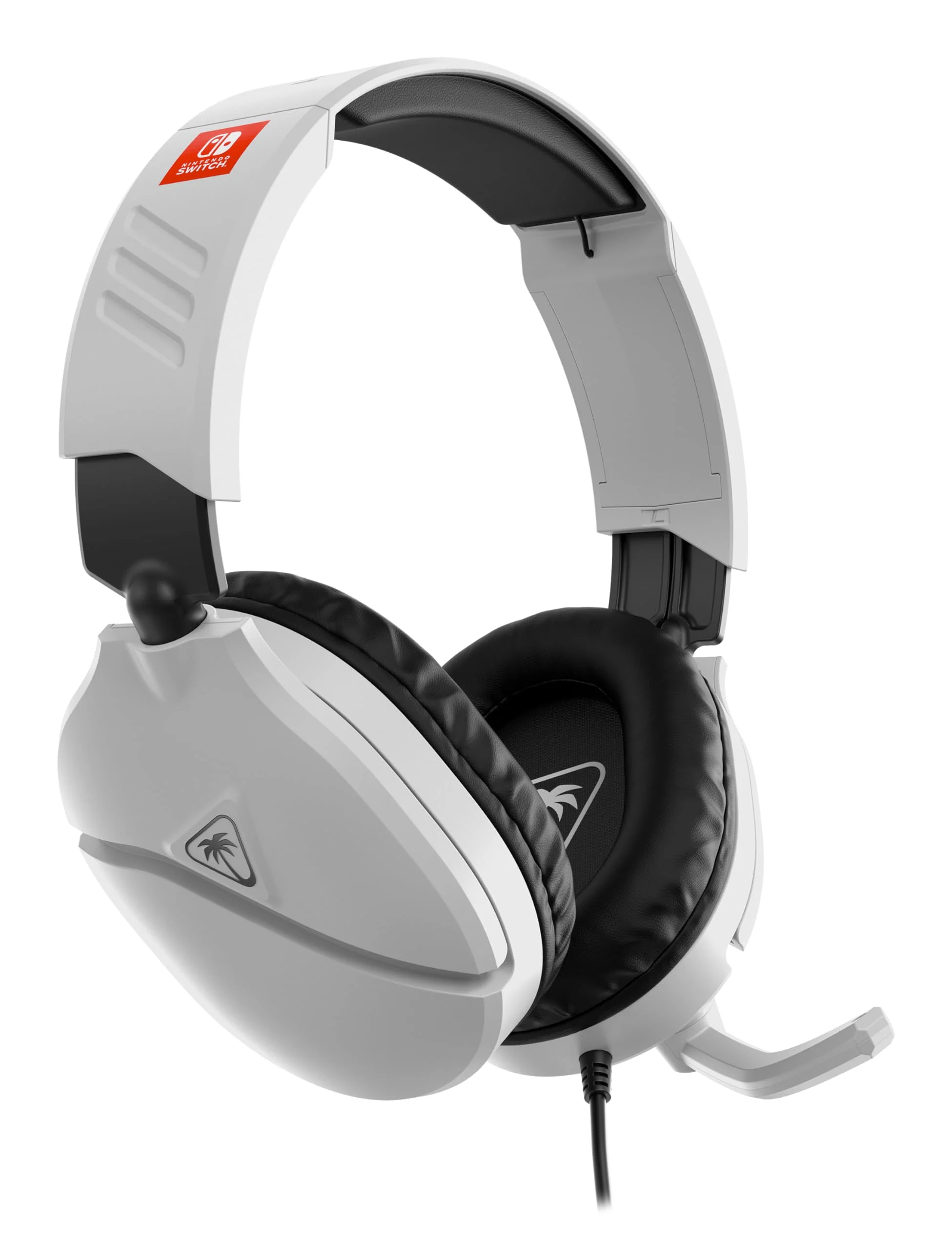 Turtle Beach Recon 70 Wired Gaming Headset - Licensed for Nintendo Switch 2, Nintendo Switch/Lite/OLED, Flip-to-Mute Mic, Adjustable, Lightweight headphones, On-Ear Controls, 40mm Drivers, Black/White White - Nintendo Switch - Image 3