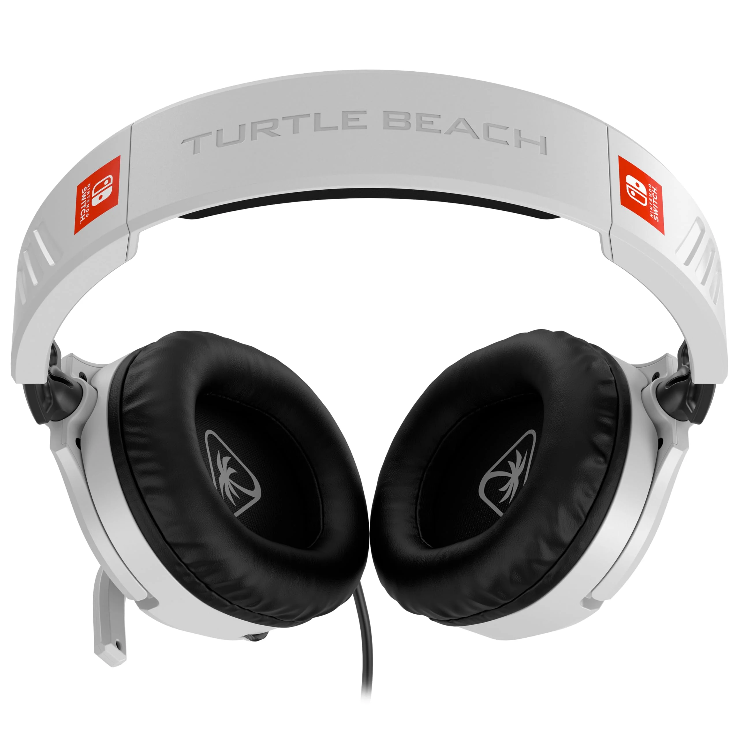 Turtle Beach Recon 70 Wired Gaming Headset - Licensed for Nintendo Switch 2, Nintendo Switch/Lite/OLED, Flip-to-Mute Mic, Adjustable, Lightweight headphones, On-Ear Controls, 40mm Drivers, Black/White White - Nintendo Switch - Image 4