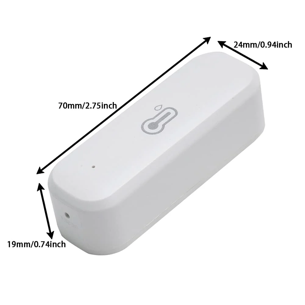 Tuya Zigbee Home Hygrometer Thermometer Sensor WiFi Temperature Humidity Sensor with Wireless Smart Temperature Humidity Detector 1 Zigbee (Need zigbee gateway) - Image 4