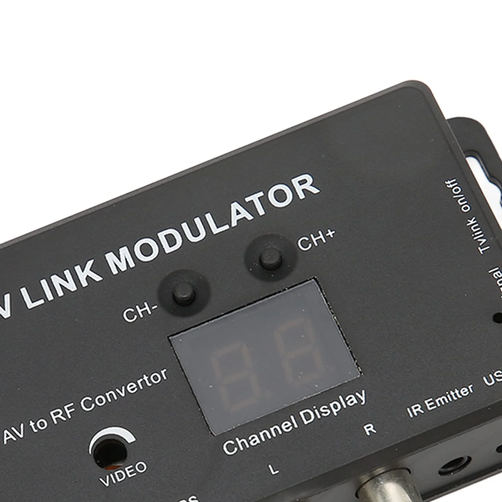 TV Link Modulator, Mini AV to RF UHF Modulator Support PAL NTSC Adjustable Output Gain Electronic UHF Home Converter, for DVD Players, Games, Digital - Image 8
