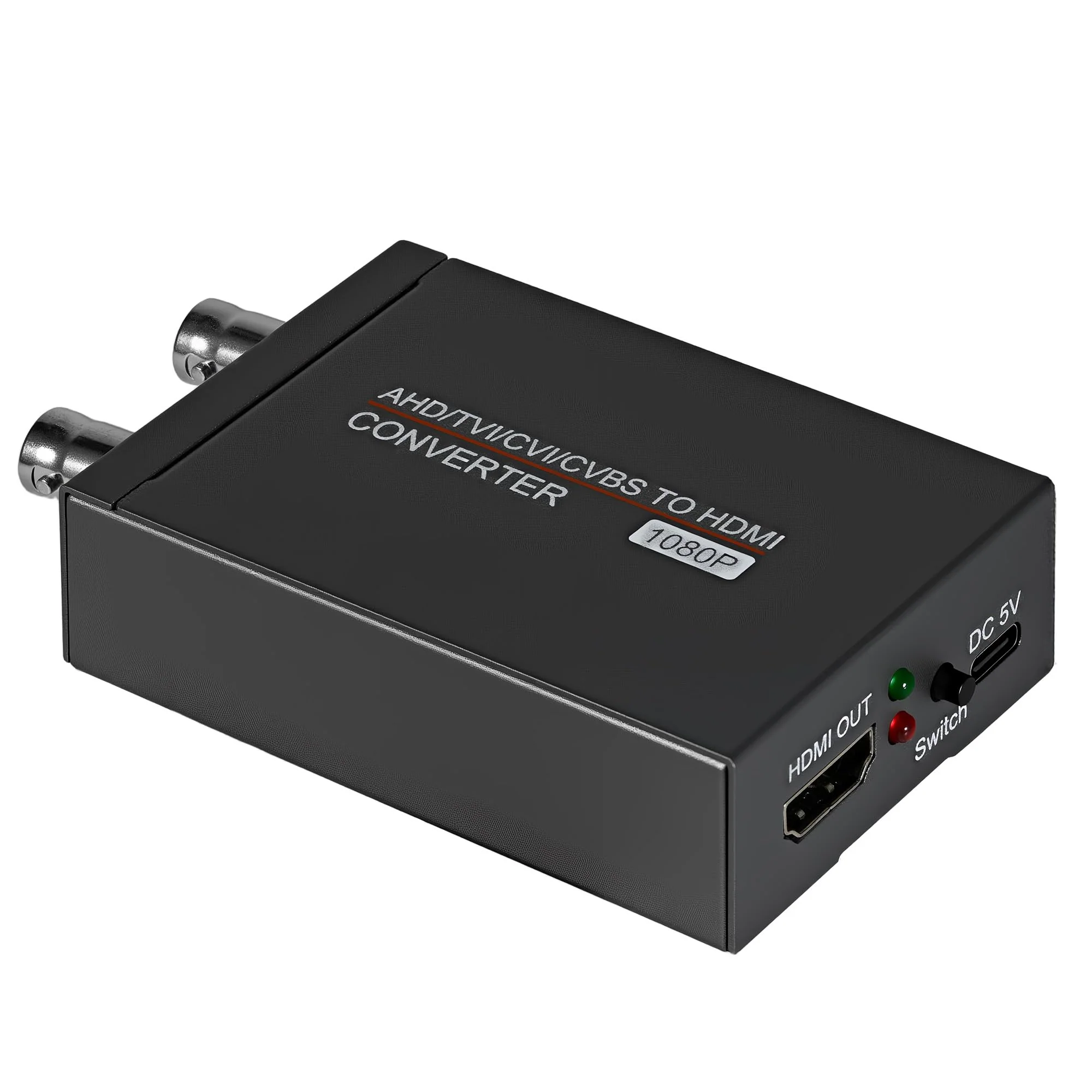 TVI/CVI/AHD to HDMI Converter, Full HD 4K 720P/ 1080P/ 3MP/ 4MP/ 5MP/ 8MP BNC to HDMI Video Signal Adapter, for Monitor/HDTV, High-Def Signal Conversion, Auto-Resolution Detection - Image 5