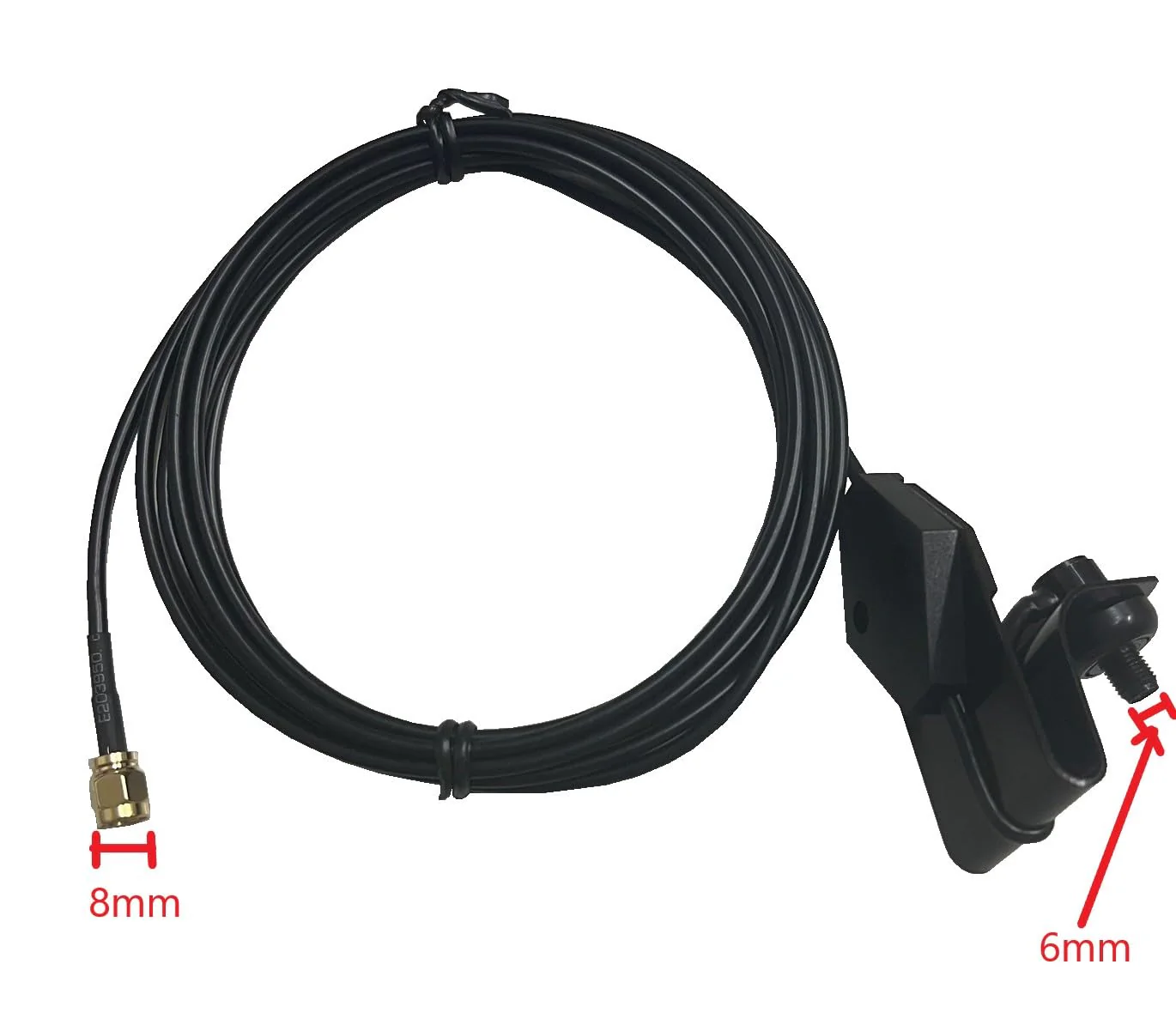 TW-MB-WCMS Window Clip Mounts for Handheld Antenna Two Way Radio Accessories Car Mounts Bracket The end of Cable is SMA Male Connector The Center of TW-MB-WCM is SMA Female Connector - Image 5