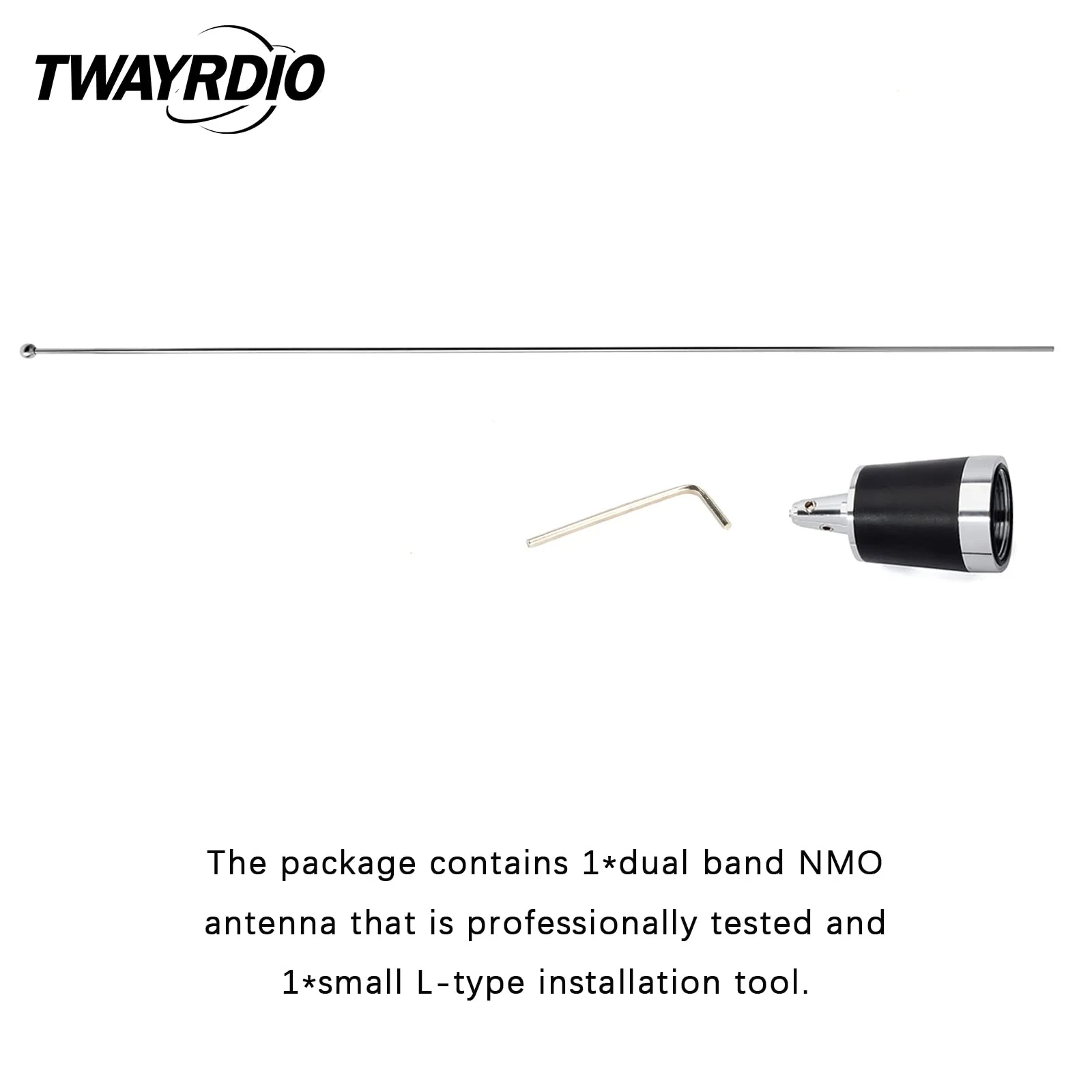 TWAYRDIO NMO Dual Band Antenna, 144MHz VHF and 430MHz UHF Two Way Antenna for Motorola Kenwood Icom Vertex Blackbox HYT Hytera Mobile Radios, Requires NMO Mount - Image 6