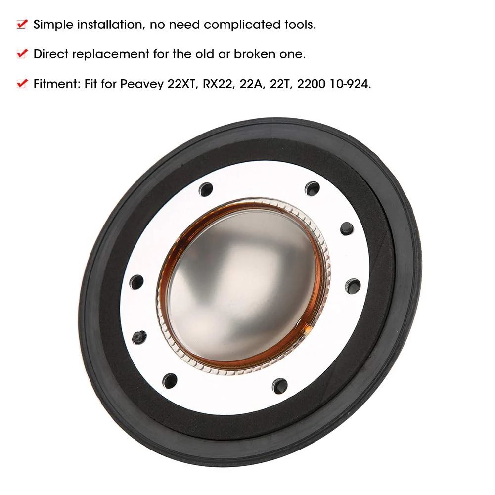 Tweeter Diaphragm, Speaker Components Diaphragm Replace 10-924 Speaker Diaphragm Car Audio Modification Replacement Part Speaker Accessories Fit for Peavey 22XT RX22 22A 22T 2200 - Image 3