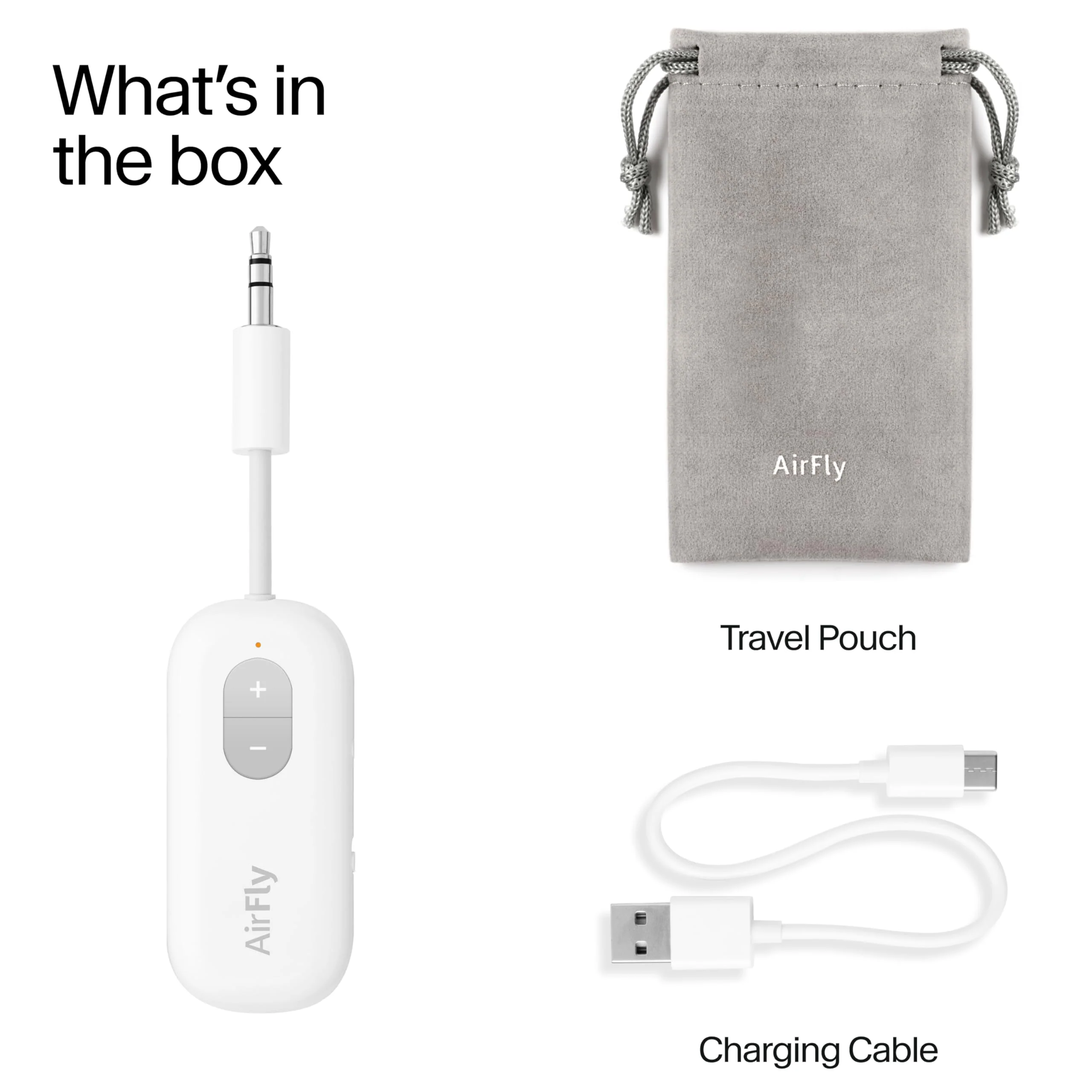 Twelve South AirFly SE | Bluetooth Wireless Audio Transmitter Adapter for AirPods/Headphones, 20+ Hr Battery, Works with 3.5mm aux Jacks on Airplanes, TVs, Gym Equipment, and Travel White - Image 9