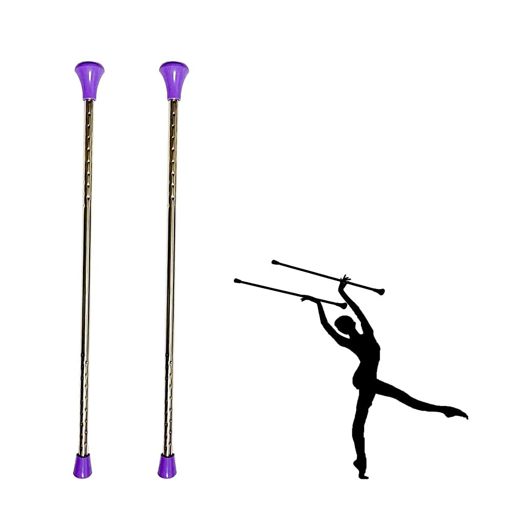 Twirling Baton 21 Inches Marching Baton Spinning Dance Baton Metal Gymnastics Parade Stick for Child in Majorette - Image 4