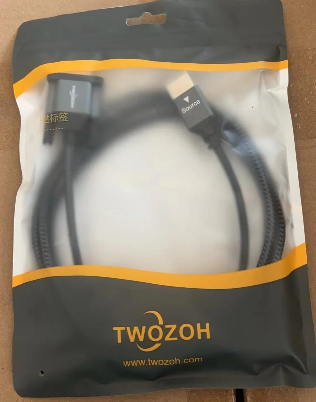 Twozoh HDMI to VGA Cable 6.6FT. Aluminum Alloy Shell Nylon Braided & Gold-Plated Support 1080P/60HZ 1 Pack - Image 8