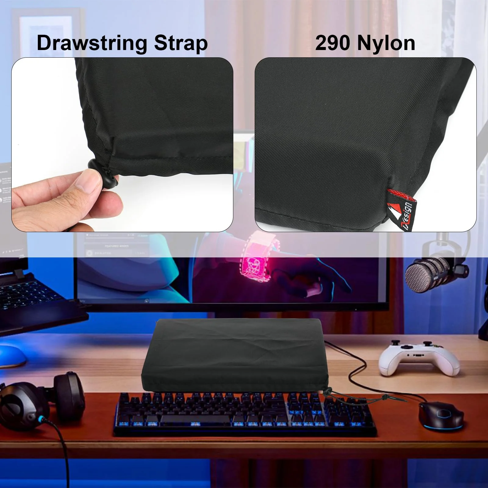 TXEsign Dust Cover Compatible with RØDE RØDECaster Pro II Production Solution, Nylon Audio Console Mixer Case Interface Dust Cover - Image 2