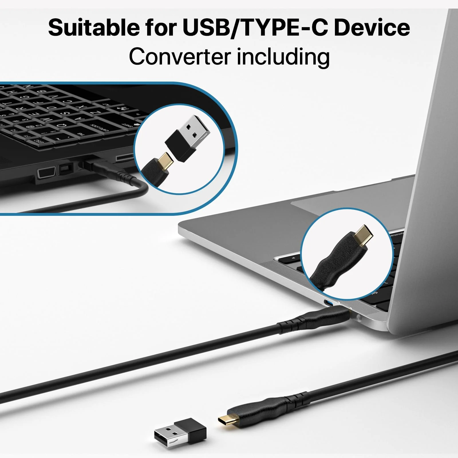 Type-C to MIDI Cable 6.5Ft,Type-C MIDI Interface Adapter,MIDI to Type-C Cable Converter for Music Keyboard Piano to PC Mac Laptop Windows Android - Image 3
