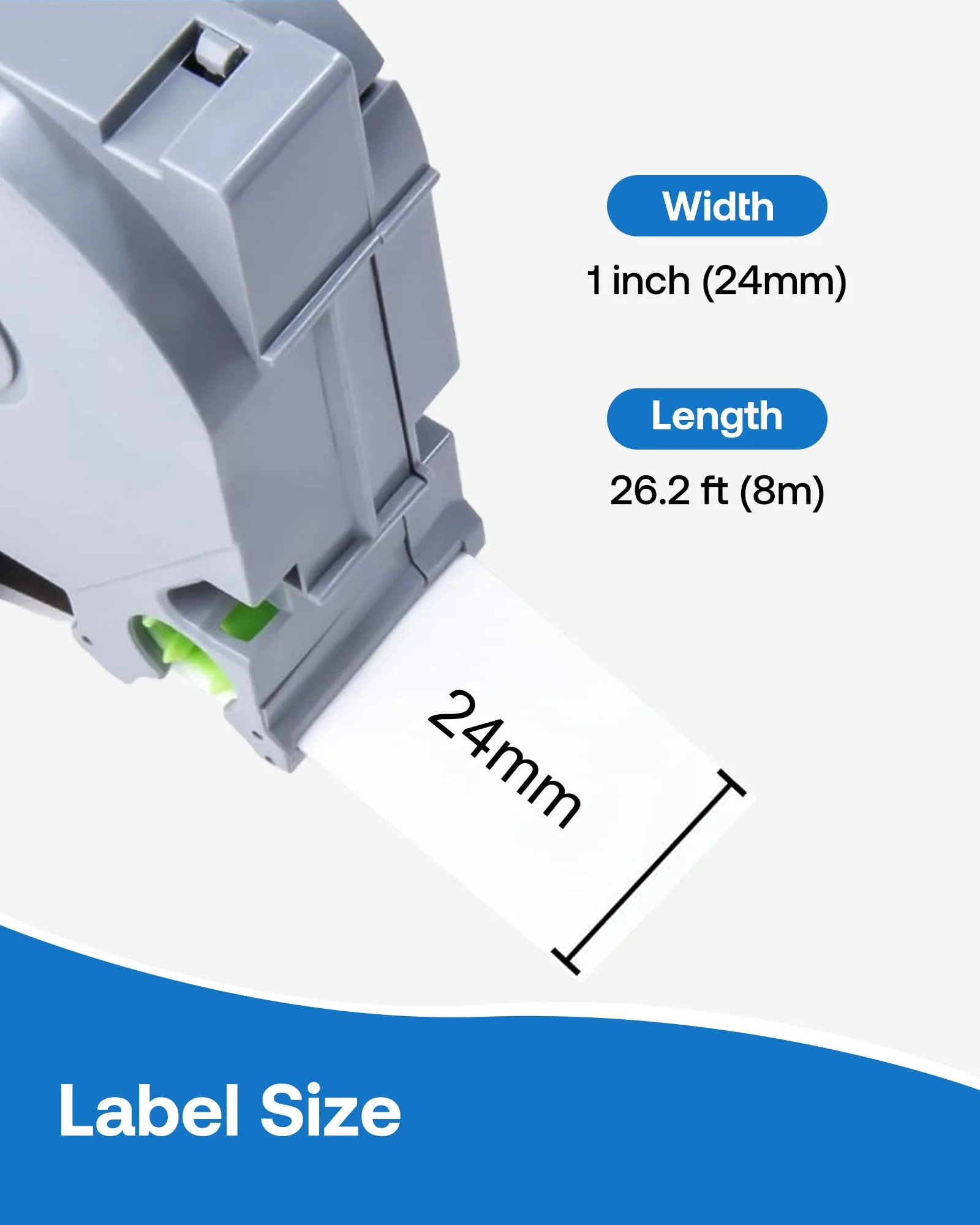 Tze-251 24mm Label Tape Replacement for Brother P Touch TZe TZ Label Tape 24mm 0.94 Laminated Label Tape for Ptouch PTD400 PTD410 PT-D610BT PTD460BT, Black on White, 4 Pack - Image 2