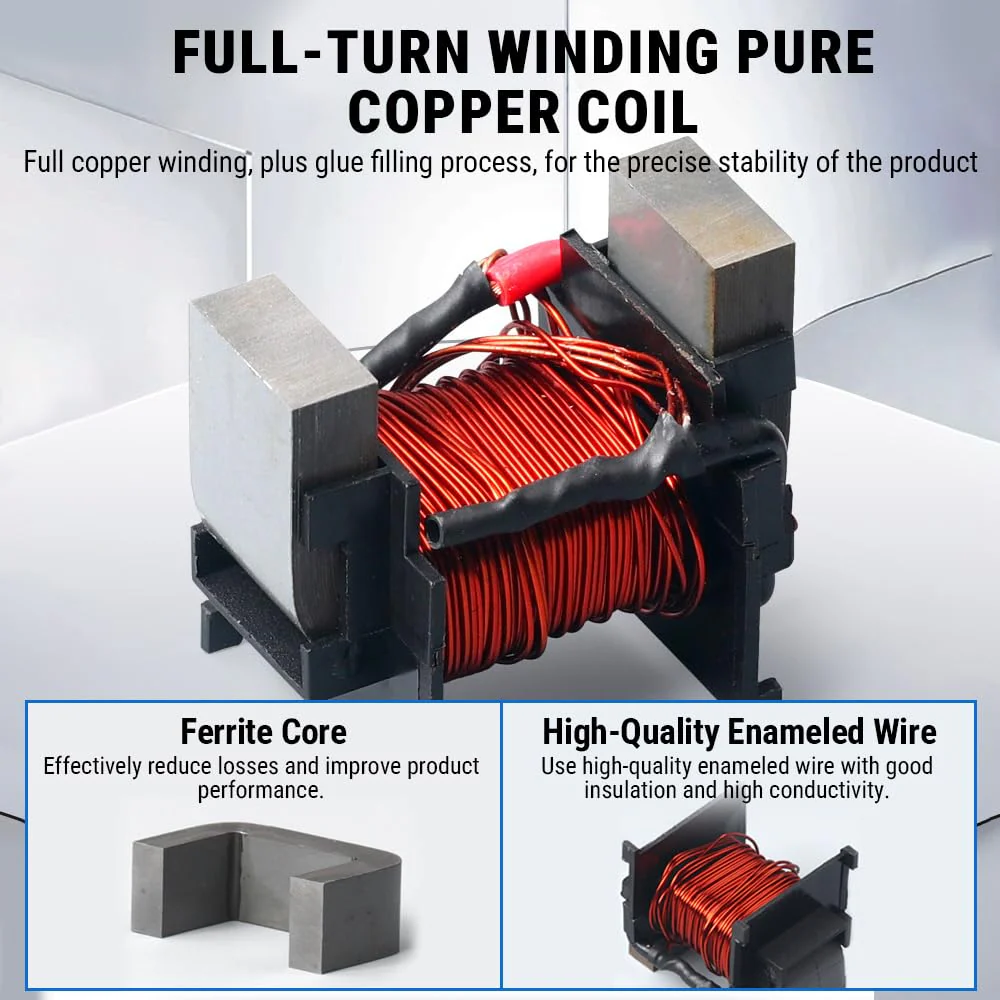 Uadme Split Core Current Transformer, PZCT-02 Current Transformer 100A, Precise Current Sensor for 100A Amp Energy Meter, Fully Closed, Snap Connection Structure - Image 5