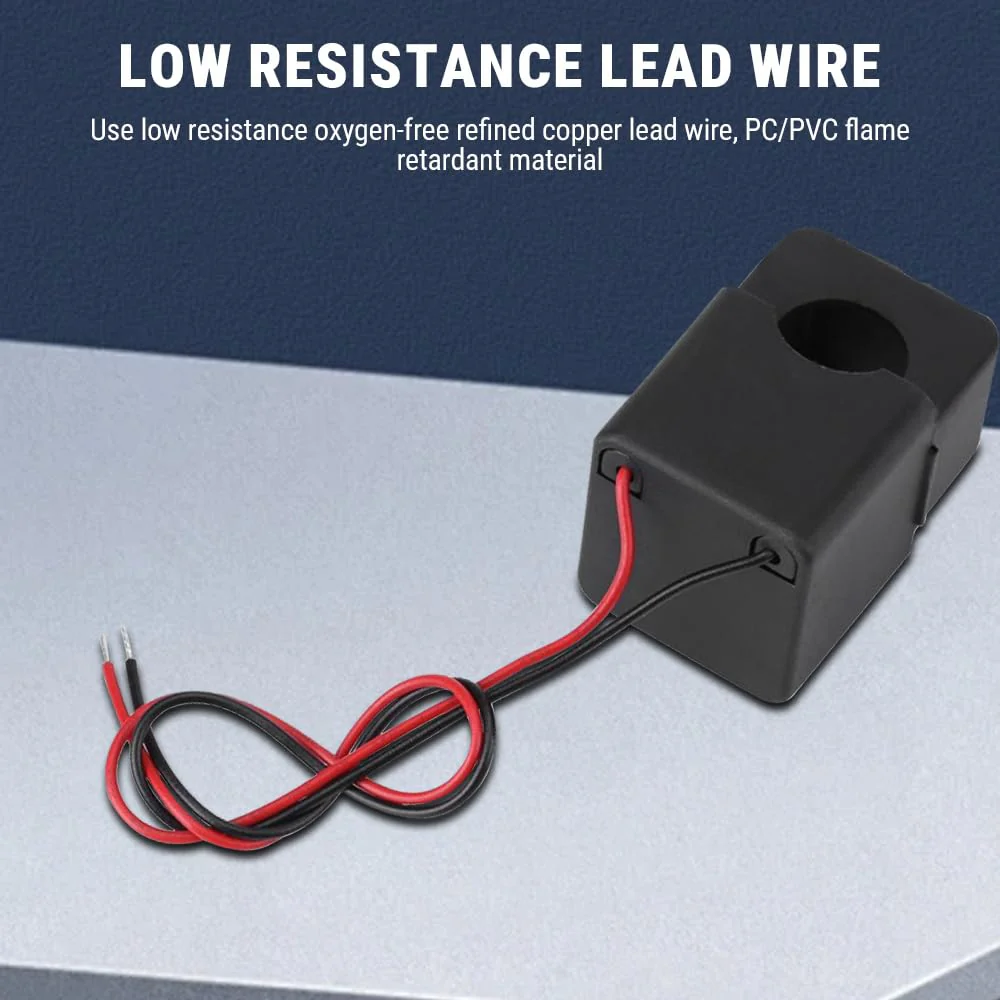 Uadme Split Core Current Transformer, PZCT-02 Current Transformer 100A, Precise Current Sensor for 100A Amp Energy Meter, Fully Closed, Snap Connection Structure - Image 8