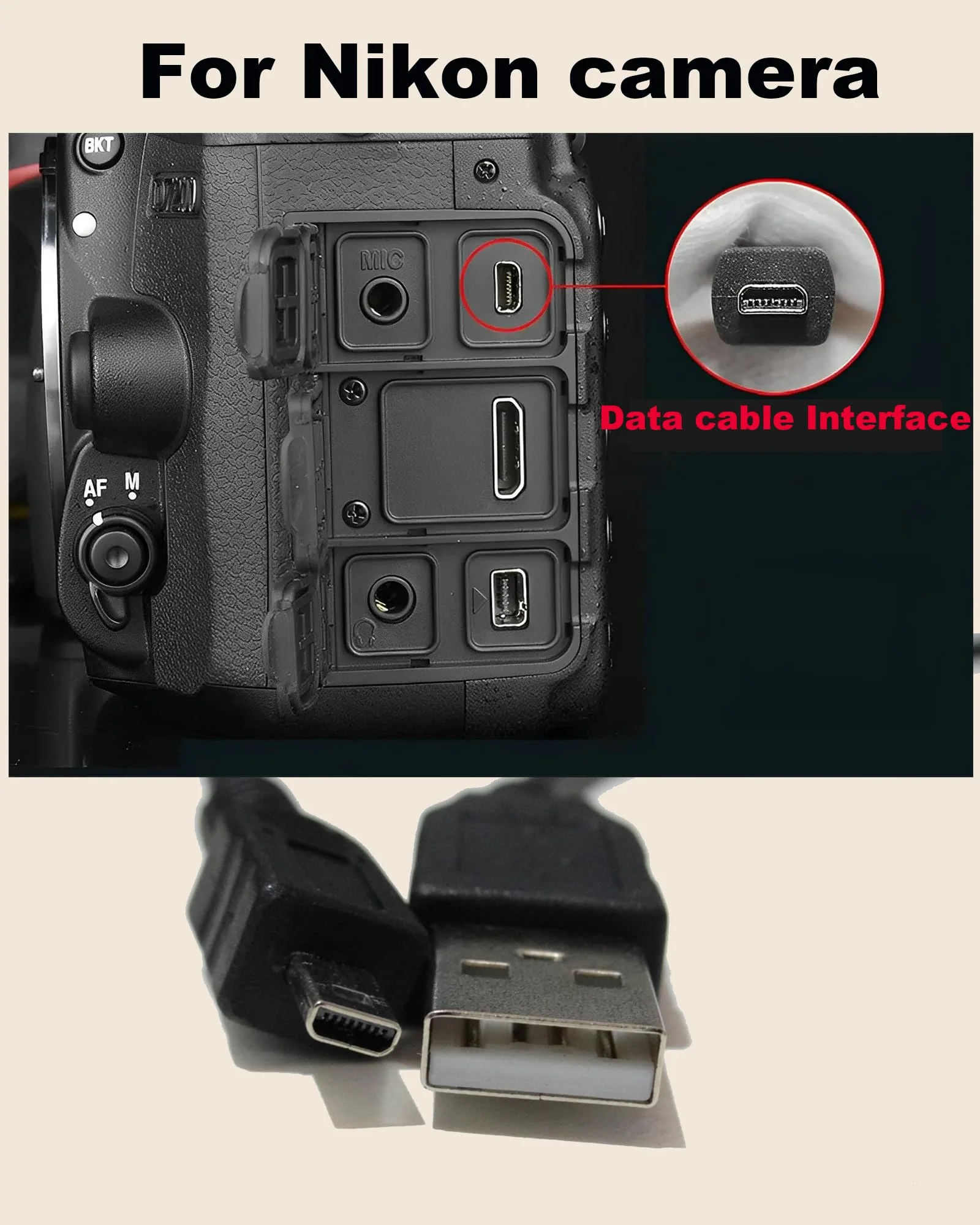 UC-E6 UC-E16 UC-E17 UC-E23 for Nikon Coolpix Charger compatible with Nikon CoolPix, L, D, P, S ,E Series Digital Camera, 3.3 Ft for Nikon Coolpix Charging Cord for S3100 S3000 S6300 S570 S3500 S6500 - Image 4