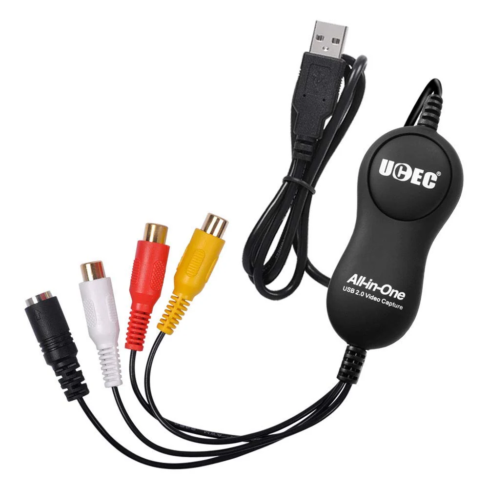 UCEC USB 2.0 Video Capture Card Device, VHS VCR TV to DVD Converter for Mac OS X PC Windows 7 8 10 11 - Image 6