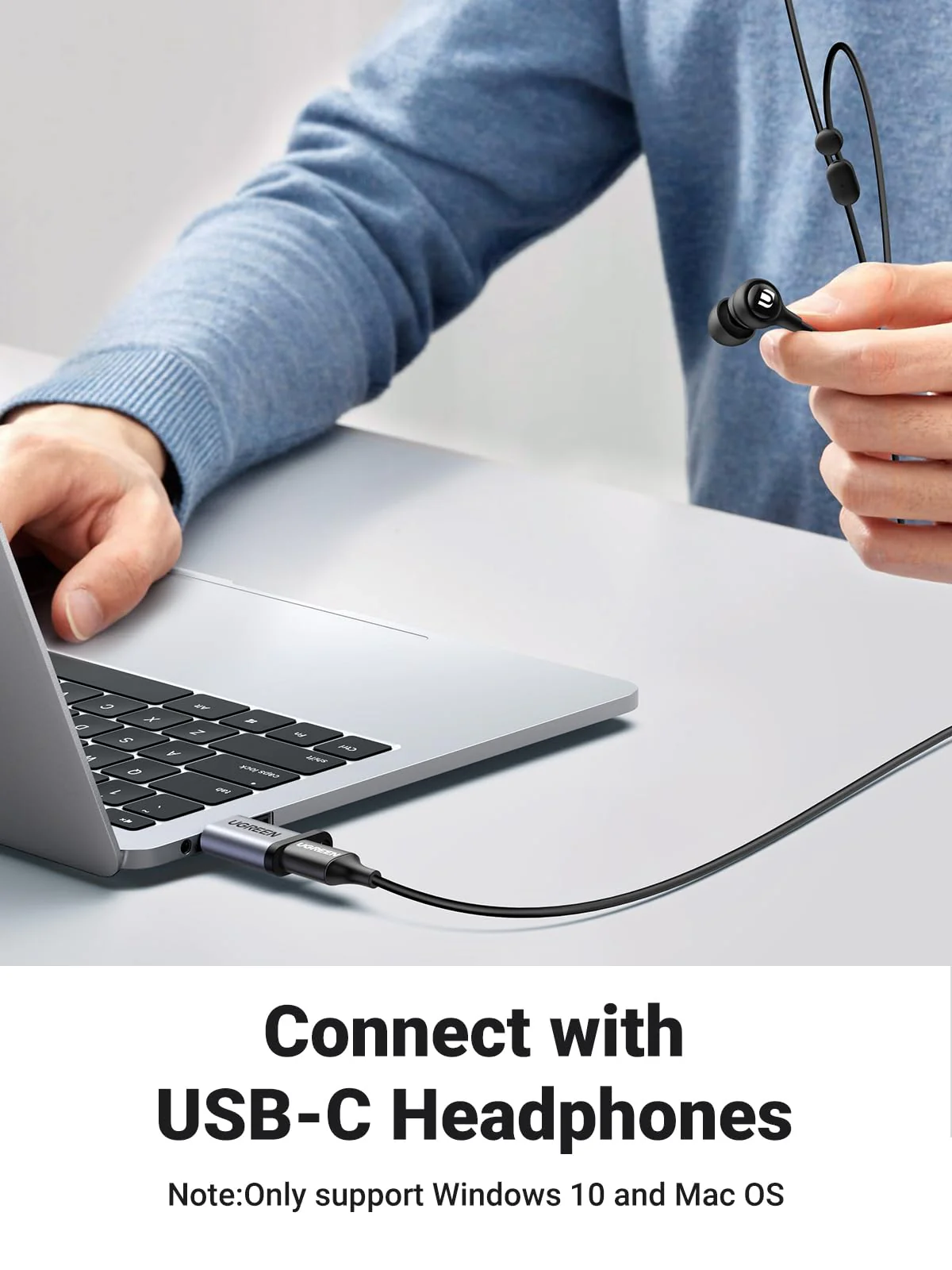 UGREEN 10Gbps USB C Female to USB Male Adapter 2 Pack, Type C to USB A Charger Cable Converter Compatible with Apple Watch iPhone 15 14 13 AirPods 3 MacBook Samsung Galaxy Note Google Pixel etc Gray - Image 4