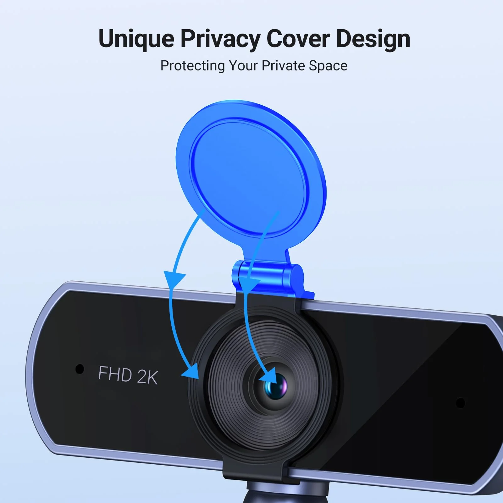 UGREEN 2K Webcam, Webcam for PC Ultra HD 1080P Computer Camera with Microphone, PC Camera with Privacy Cover, USB Web Camera for Streaming, Conferencing, Video Calling, Zoom, Skype, Teams, Facetime - Image 5