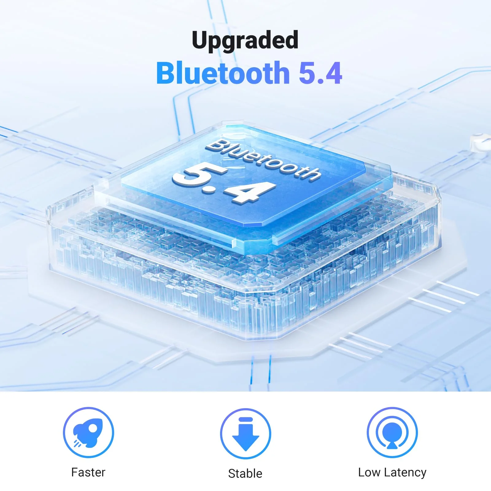 UGREEN Airplane Bluetooth 5.4 Transmitter Receiver for 2 Airpods or Headphones, Airplane Travel Essentials 2-in-1 Wireless Bluetooth Adapter, 3.5MM AUX Jack Adapter on Flight, TV, Car Stereo - Image 2