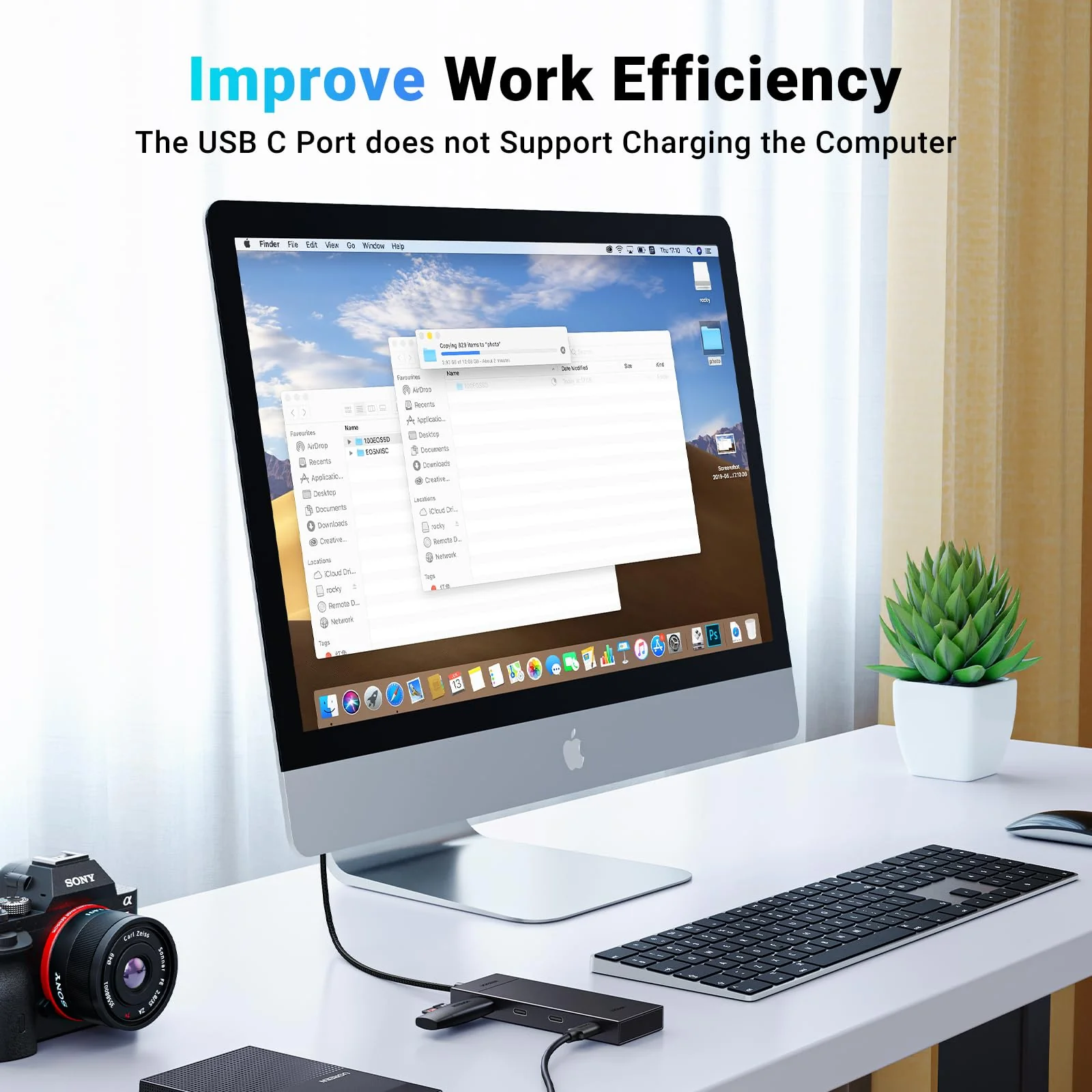 UGREEN USB C Hub, 10Gbps 4 in 1 USB 3.2 Adapter with 4 USB-C 3.2, 4 Ports USB C Splitter Extender for MacBook Pro/Air, iPad Pro, iPhone 15/15 Pro Max, Surface, PC, Laptops and More - Image 4