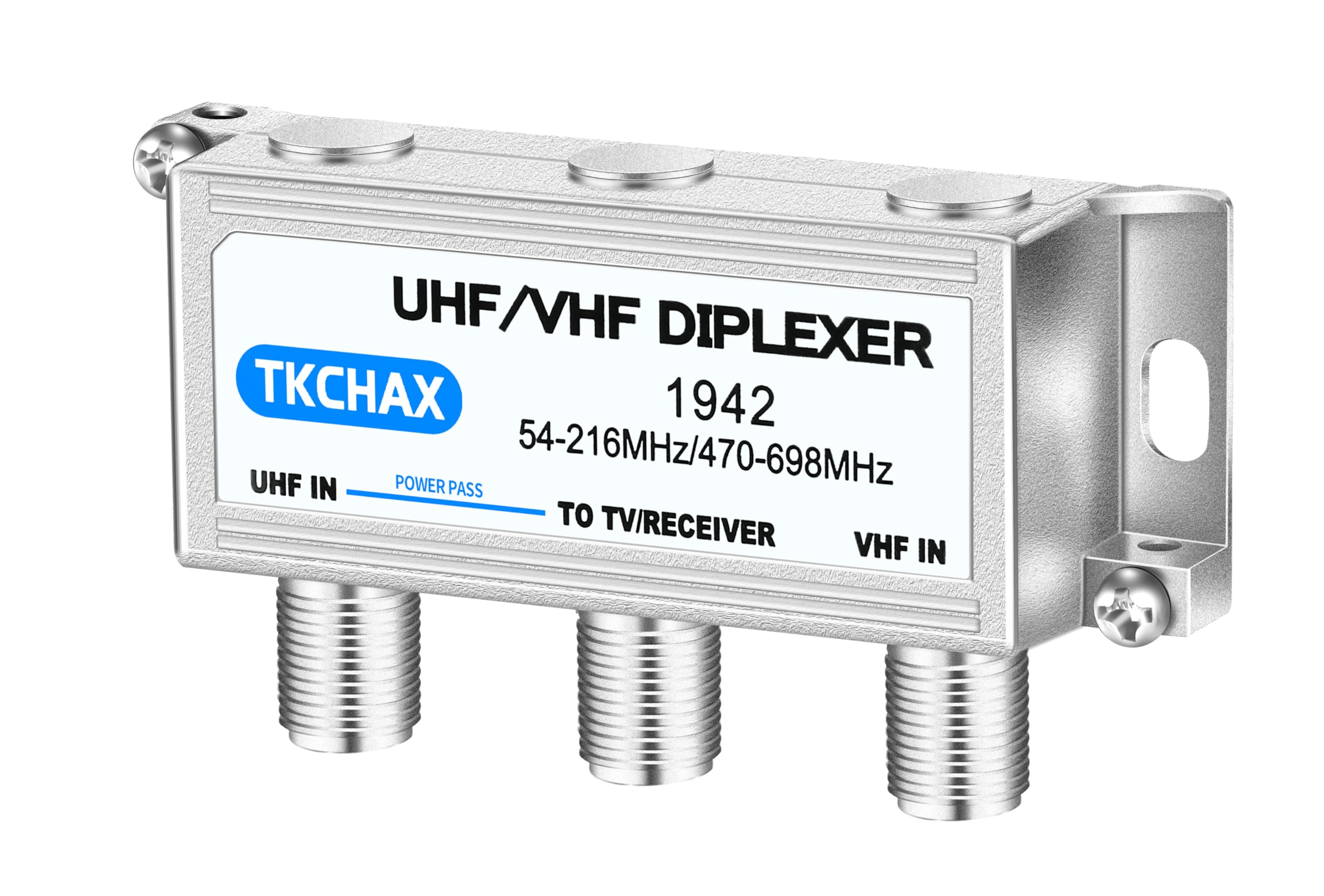 UHF/VHF TV Antenna Combiner & Diplexer: Eliminate Rotators, Merge 2 Antennas into 1 Coax Output - Weatherproof for Harsh Outdoor/Indoor Installation - Image 3