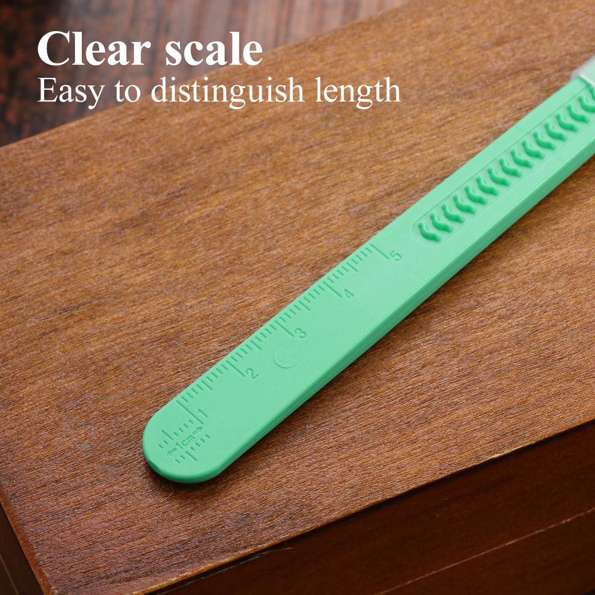 UKCOCO Disposable Plastic Surgical Scalpel Knives Multifunctional Carving Knife Tools Scrapbooking Craft Disposable Scalpels with Individually Packed Pack of 10 - Image 2