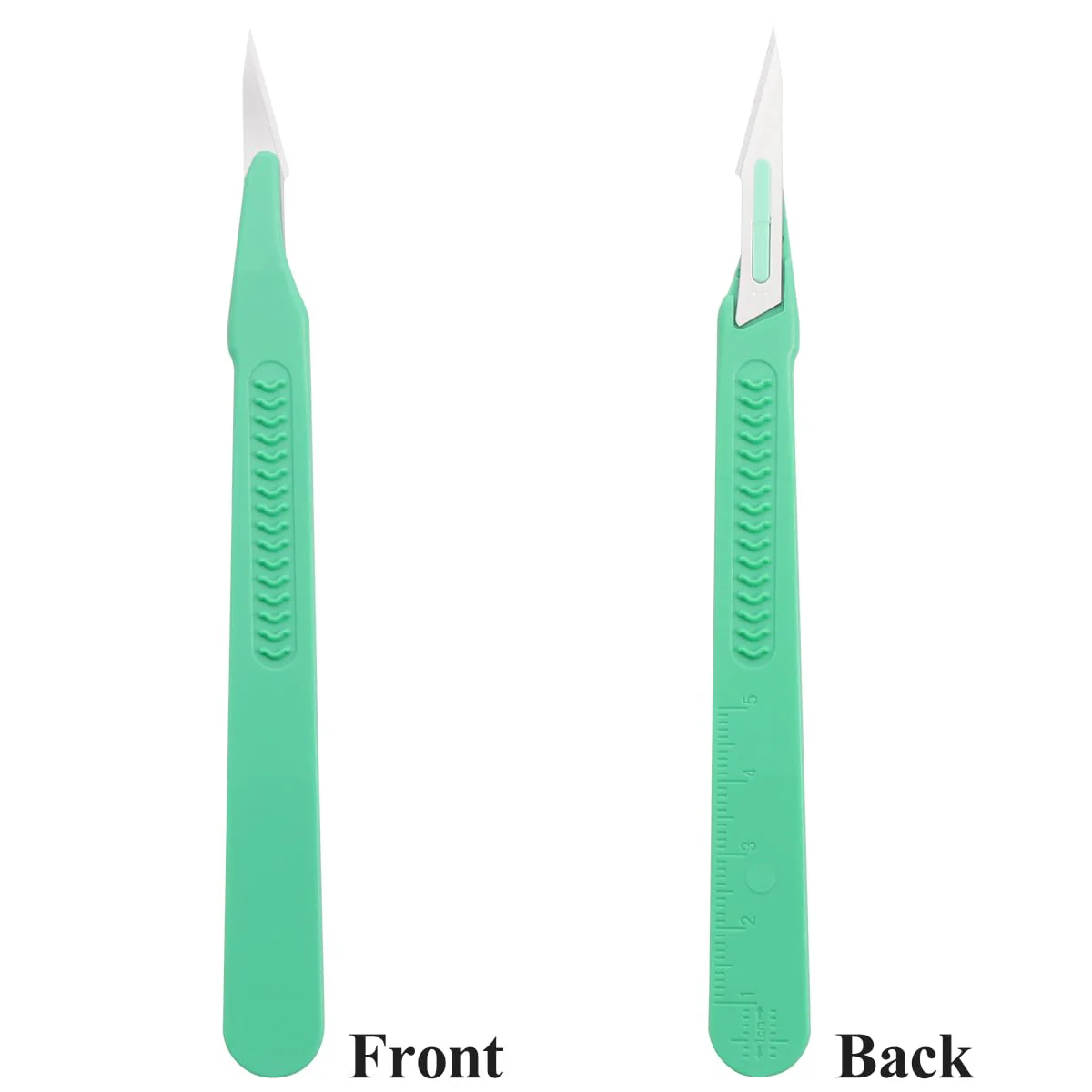 UKCOCO Disposable Plastic Surgical Scalpel Knives Multifunctional Carving Knife Tools Scrapbooking Craft Disposable Scalpels with Individually Packed Pack of 10 - Image 5