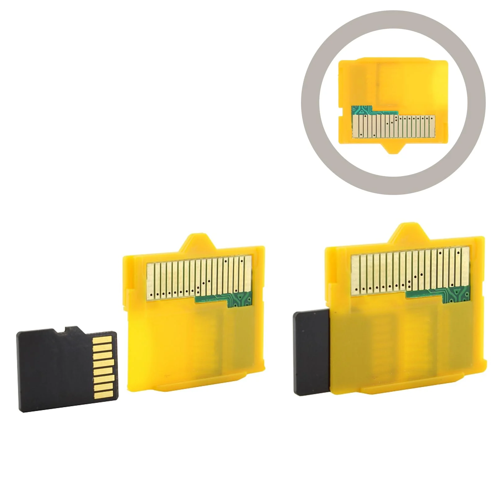 UKCOCO Micro SD Attachment -1 Camera TF to XD Card Insert Adapter Sd Memory Adapter 25 x 25 x 5 mm for Micro SD Micro Yellow - Image 7