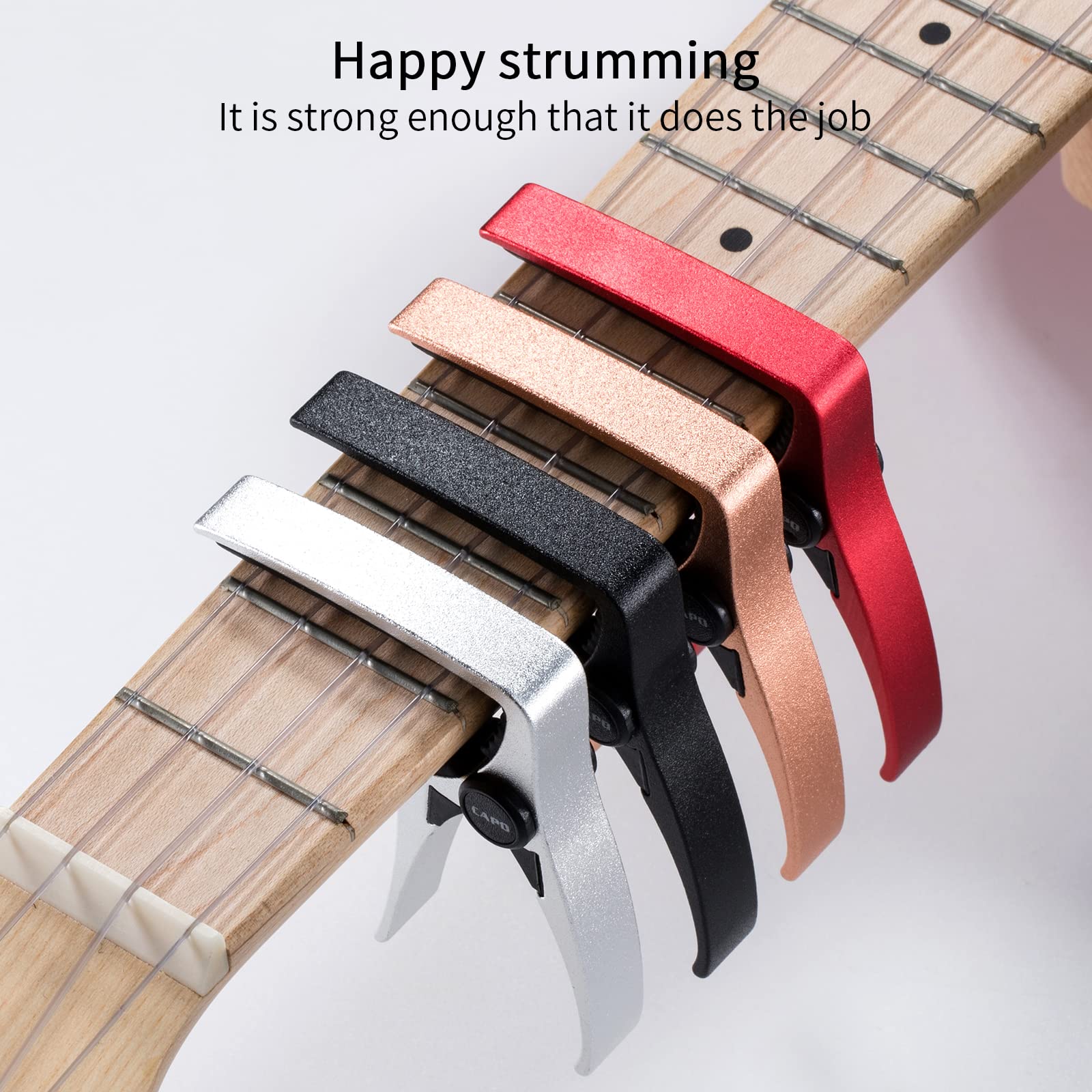 Ukulele Capo for 4 String Guitar and Mandolin, Mini Size Professional Ukulele Capo (BLACK) ENO-CAPO-00 - Image 6