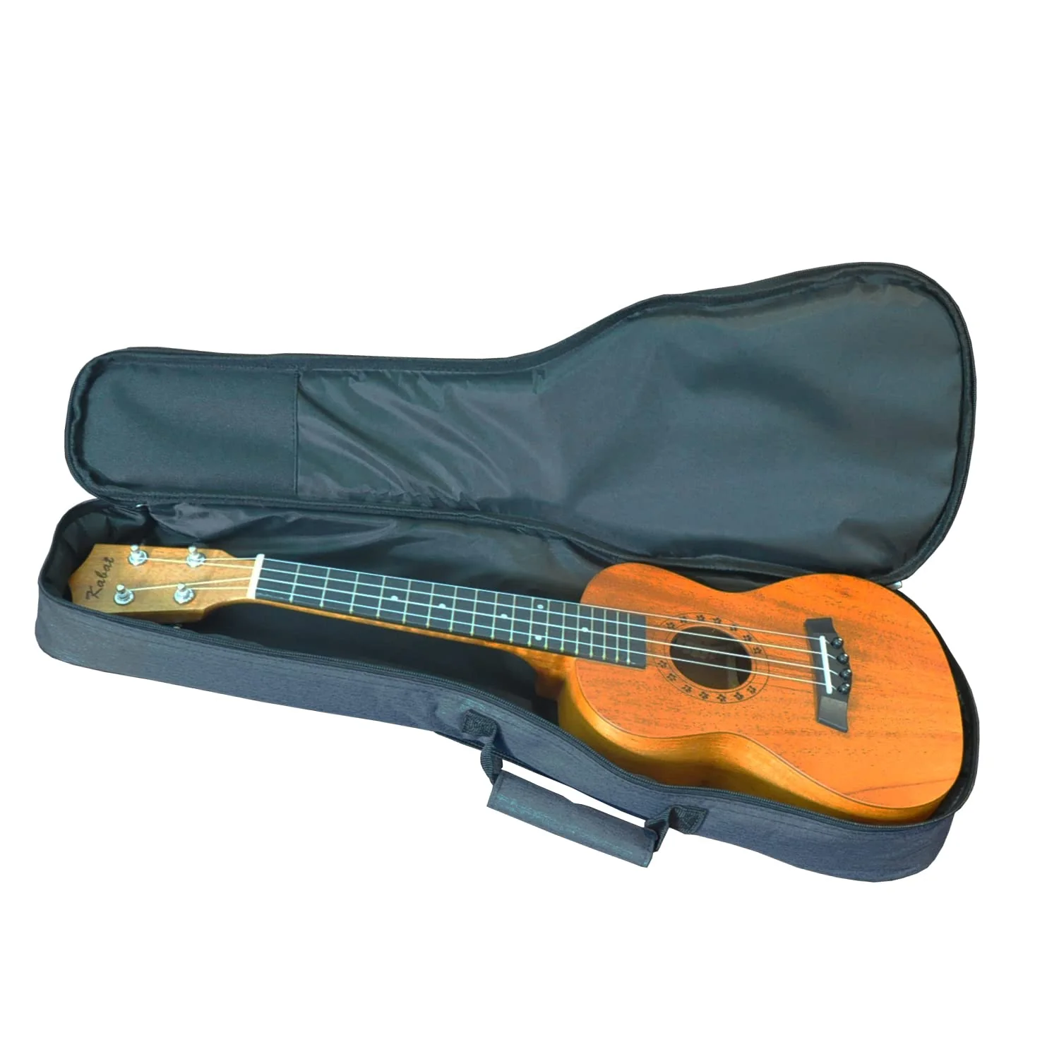 Ukulele Case Bag Baritone 30 inches Soft Adjustable Dual Shoulder Straps Backpack Case with 0.39 inch Thick Sponge Padding Protective Waterproof Nylon (Blue) Blue - Image 4