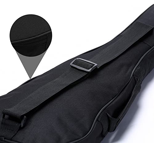 Ukulele Case, Black Ukulele Bag for 21 23 26 Inch Ukulele, Waterproof Durable Ukulele Padded Bag with Adjustable Straps for Concert, Soprano, Tenor (23in) 23in - Image 6
