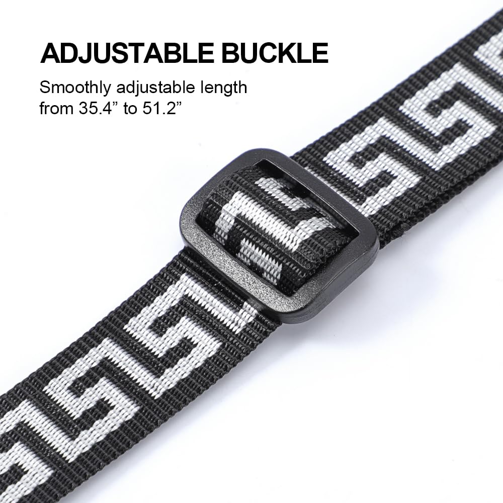 Ukulele Strap No Drill, IHOBOR Fashion Style Double J Hook Ukelele Shoulder Strap, Hawaiian Premium Woven Clip on Ukulele Strap, Easy to Use and Fit Most Standard Uke Sizes - Image 4