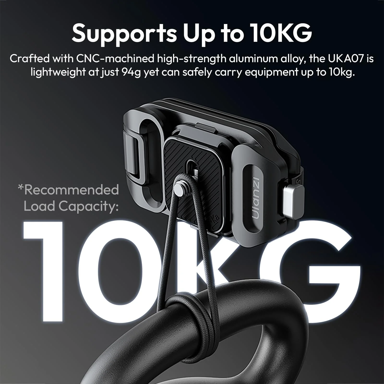 ULANZI Camera Backpack Strap Clip,w Plate Quick Release System, Compatible w Uka QR Plates, for Sony, Nikon, Fuji, DSLR Action Cam Mount, Bearable Load up to 10kg【Not Compatible w F38/Arca System】 - Image 4