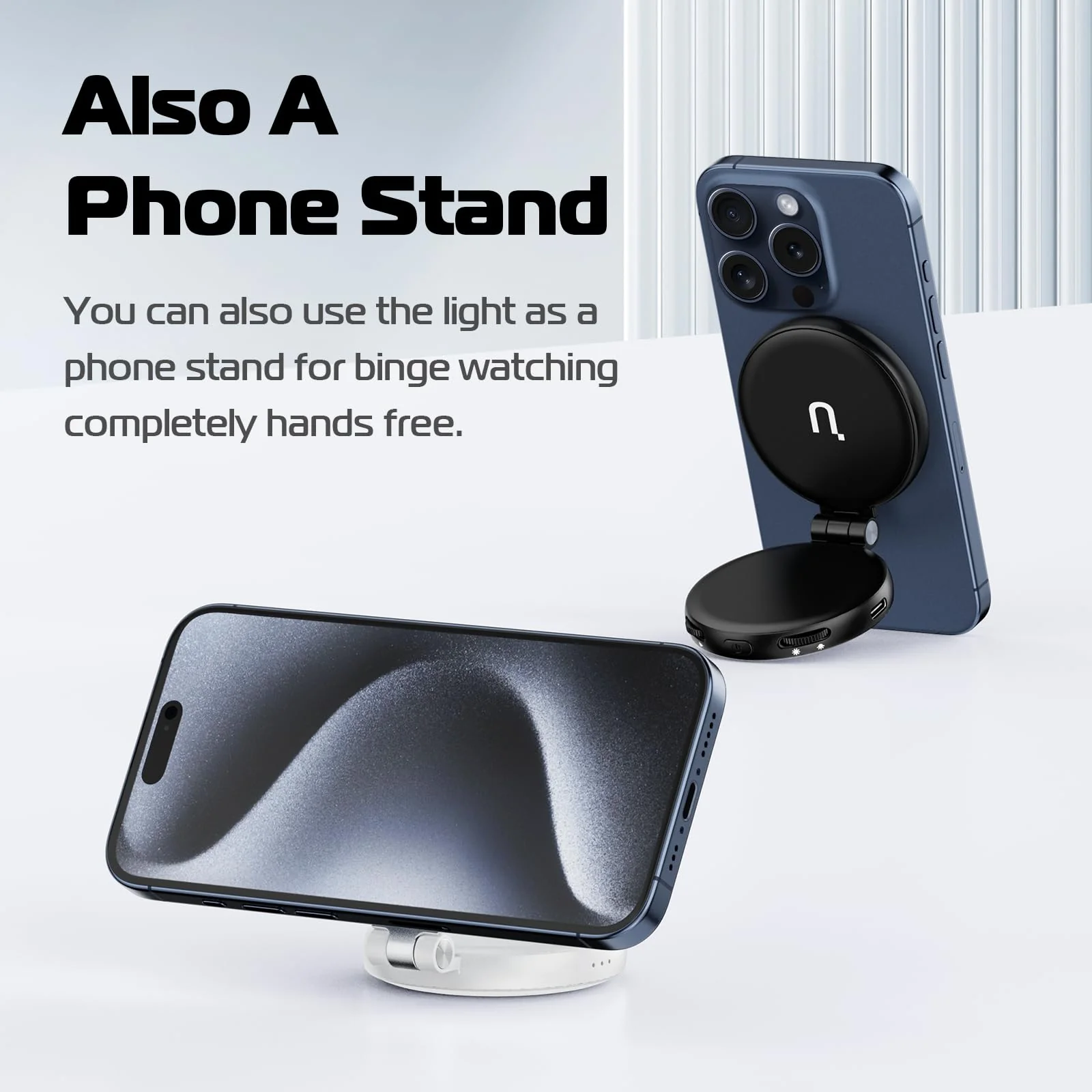 ULANZI Magnetic Selfie Light White, LED Fill Light Compatible with Magsafe, LED Selfie Ring Light Included Sticky Ring for Phones, for Selfies/Photography/TikTok/Zoom Calls/Video Conference Color - Image 7