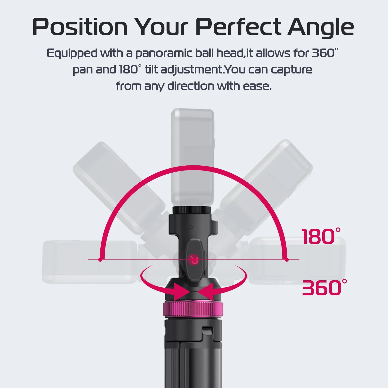 ULANZI MT-89 Extendable Tripod Aluminum, 82" Portable Adjustable Light Stand with 1/4" Screw Quick Release, Camera Phone Tripod for Camera Video Light Smartphone, Lightweight for Travel,Up Load 2.2LBS 82 inch-Original Version - Image 6