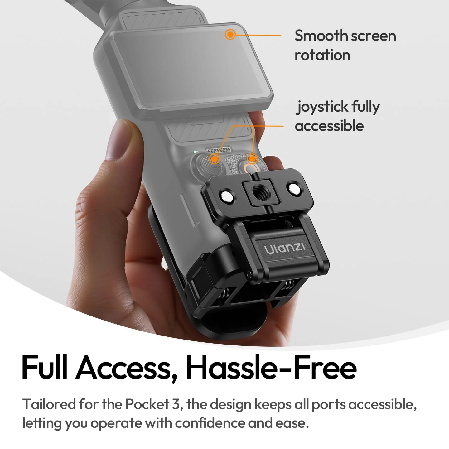 ULANZI PK16 Magnetic Mount Stand Compatible with DJI OSMO Pocket 3, 270° Adjustable Camera Mount, 1/4'' Mount Foldable Quick Release Camera Stand Base for Indoor Shooting Vlog Live Streaming Gym Video - Image 8