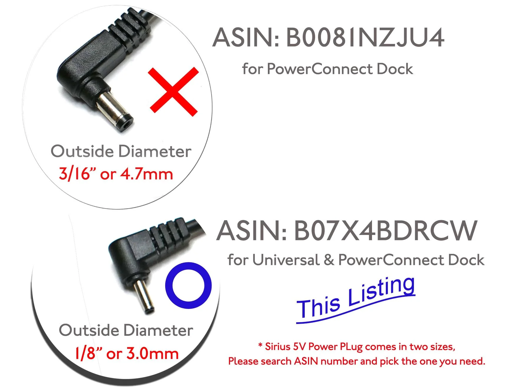 Ultra Compact Car Charger for Sirius XM Sportster Starmate Stratus Stiletto Xm2Go Gex-Inno2 XpressRC Sportscaster Radio Dock - Image 3