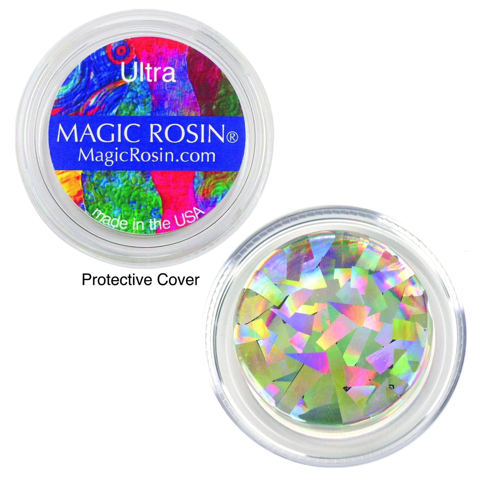 Ultra Shattered Glass Hologram - Professional Grade Instrument Rosins for Cello and Bass - Excellent Grip - Delivers a Clear Complex Tone - Transparent Low Dust Pine Bow Rosin - USA Made Ultra - Image 2