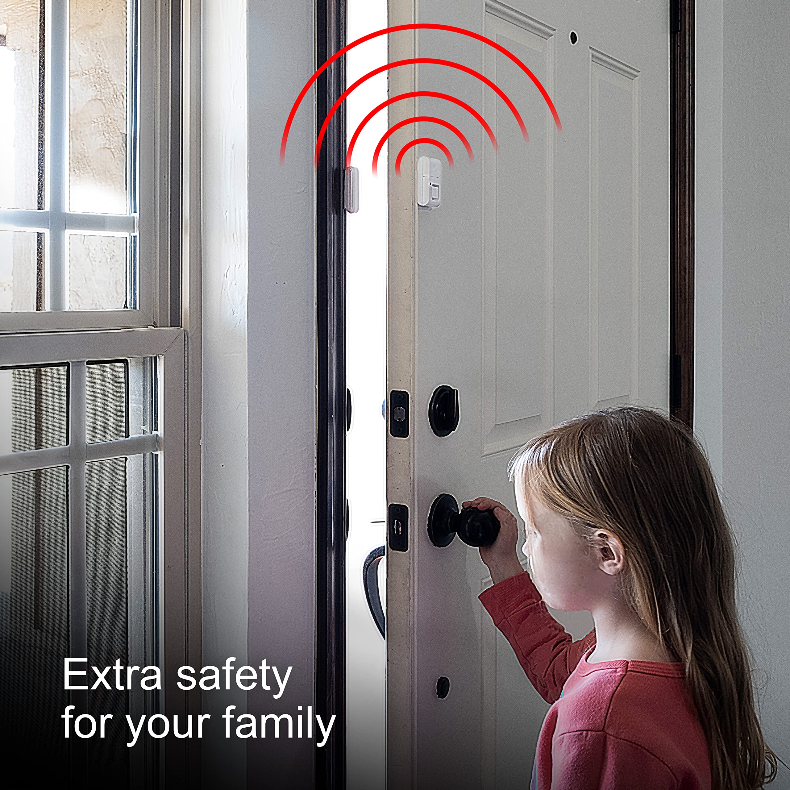 UltraPro Personal Security Window and Door Alarm, 12 Pack, DIY Protection, Burglar Alert, Wireless Chime/Alarm, Easy Installation, Home Security, Ideal for Home, Garage, Apartment, White, 45989 - Image 5