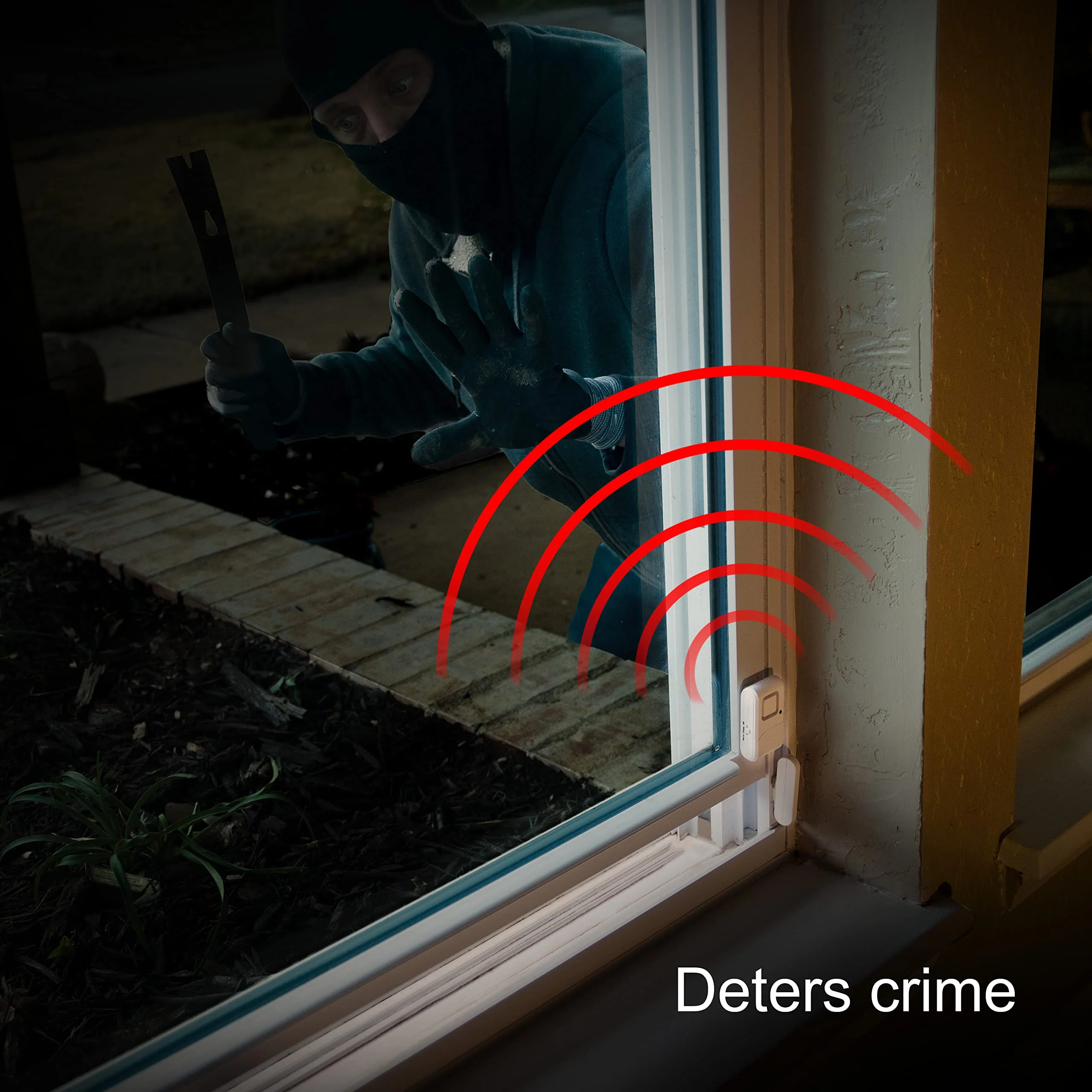 UltraPro Personal Security Window and Door Alarm, 12 Pack, DIY Protection, Burglar Alert, Wireless Chime/Alarm, Easy Installation, Home Security, Ideal for Home, Garage, Apartment, White, 45989 - Image 6