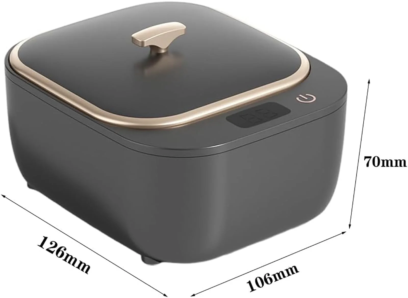 Ultrasonic Cleaning Device for Dentures, 48 kHz 250 ml, Portable Ultrasonic Device with 3 Modes, Ultrasonic Cleaner for Jewellery, Dental Splint, Retainer, Antibacterial Scaler - Image 5