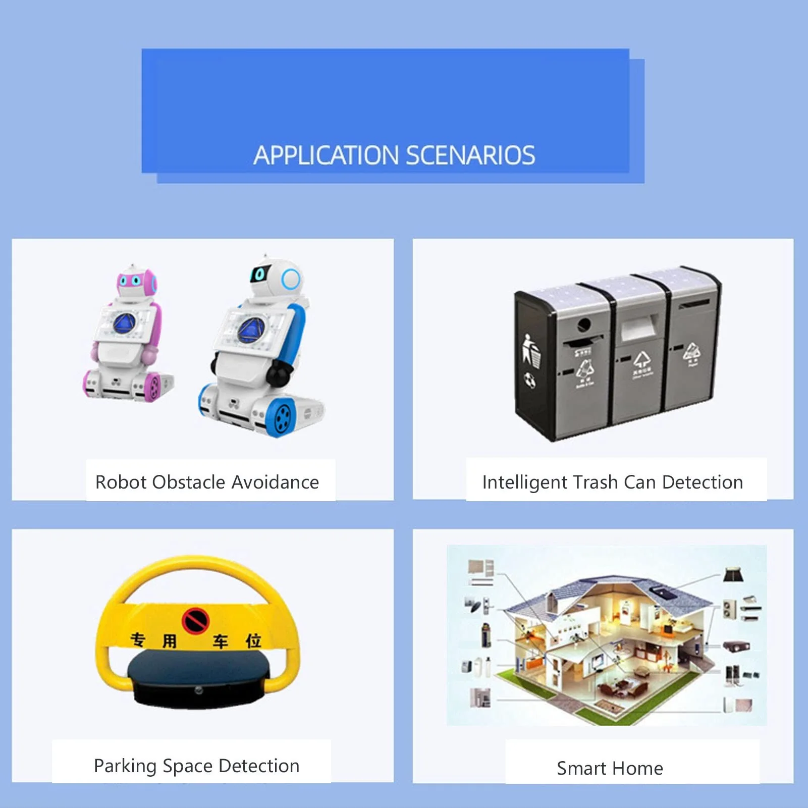 Ultrasonic Distance Sensor DC 3.3 V to 5 V Waterproof Ultrasonic Sensor Parking Occupancy Vehicle Detector UART Automatic 3 to 450 cm - Image 2