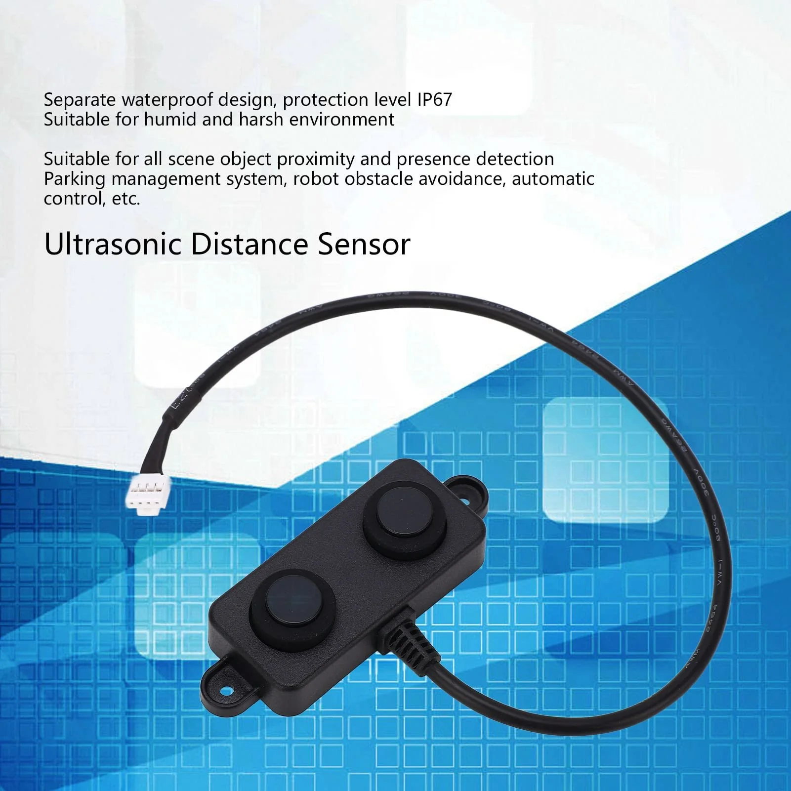 Ultrasonic Distance Sensor DC 3.3 V to 5 V Waterproof Ultrasonic Sensor Parking Occupancy Vehicle Detector UART Automatic 3 to 450 cm - Image 3