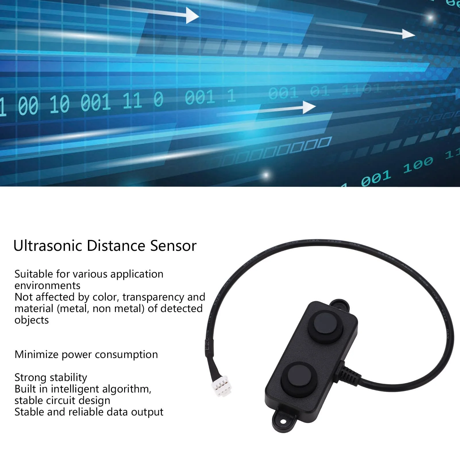 Ultrasonic Distance Sensor DC 3.3 V to 5 V Waterproof Ultrasonic Sensor Parking Occupancy Vehicle Detector UART Automatic 3 to 450 cm - Image 5