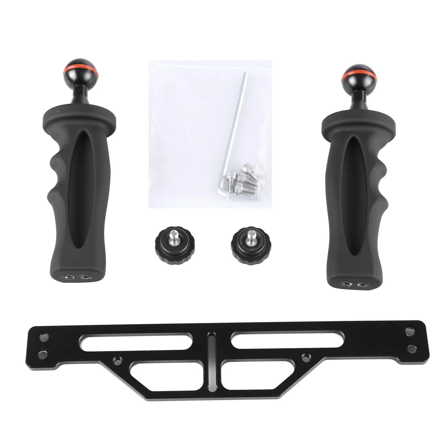 Underwater Video Light Stabilizer Tray, Lightweight Aluminium Tray for GoPro OSMO and Any Other Camera with 1/4 inch Screw Hole B Version - Image 7